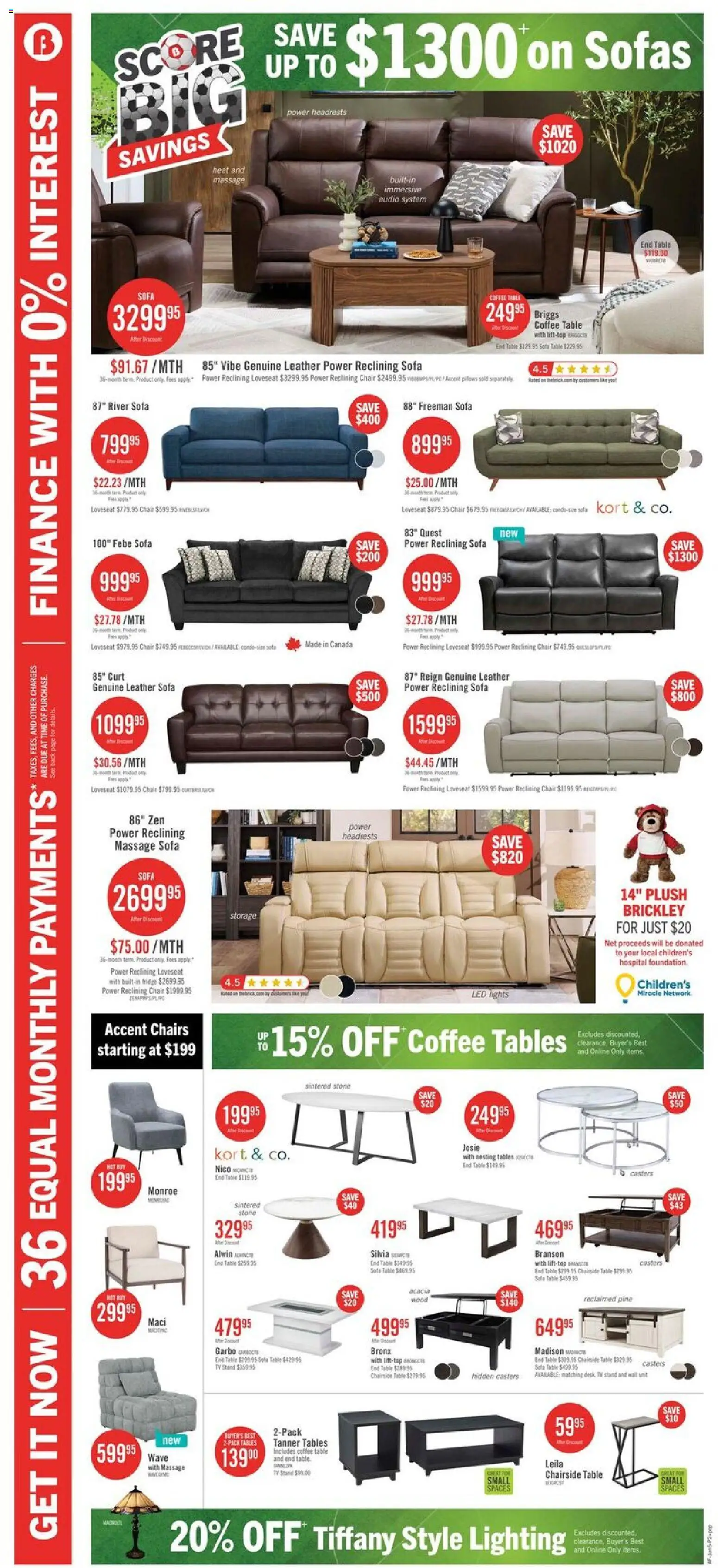 The Brick flyer valid from 05.06.2026 | Page: 6 | Products: Tv, Sofa, Coffee table, Chair
