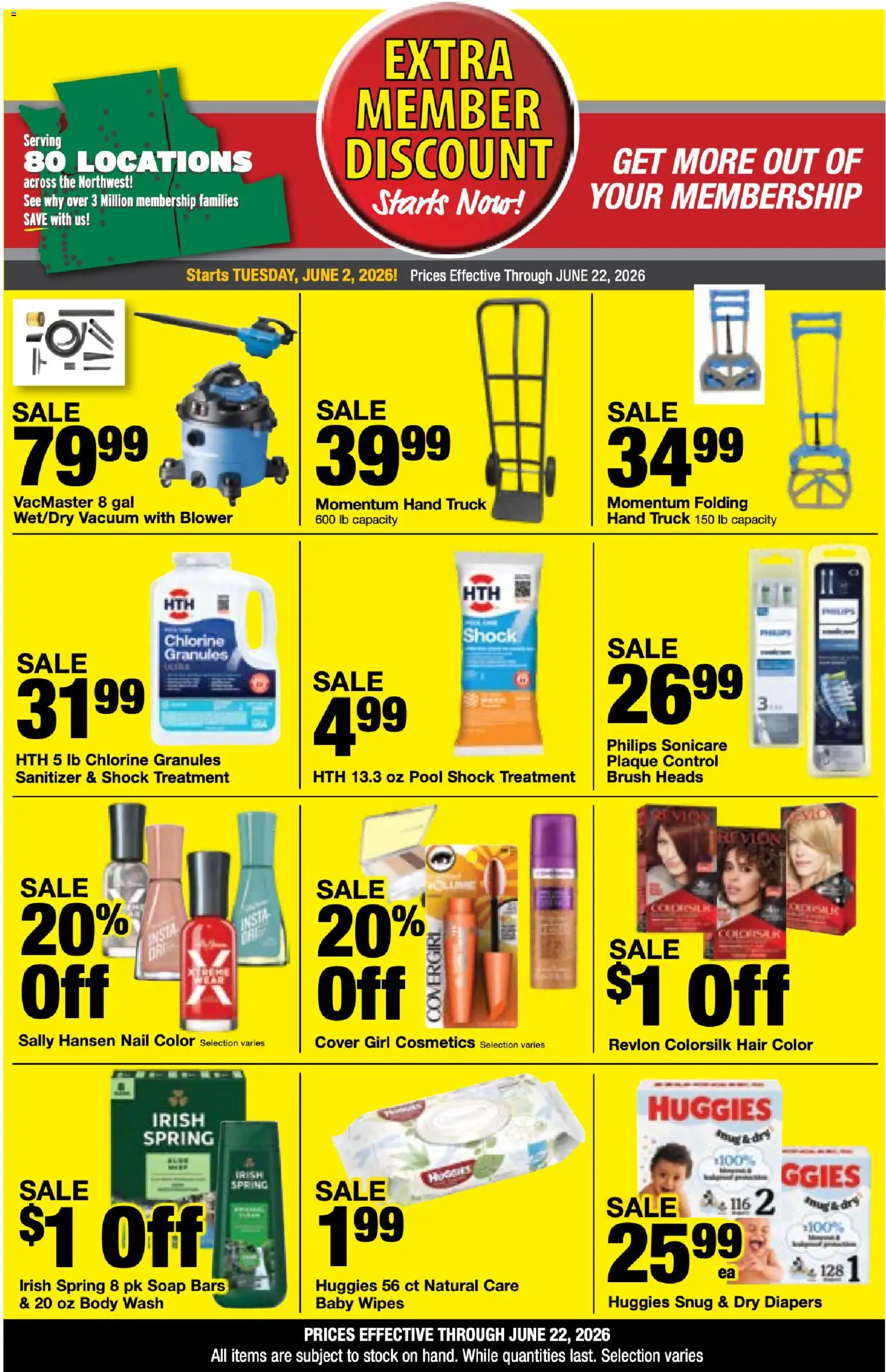 Bi-Mart Extra Member Discount - valid from 02.06.2026 | Page: 9 | Products: Vacuum, Brush, Shock, Blower