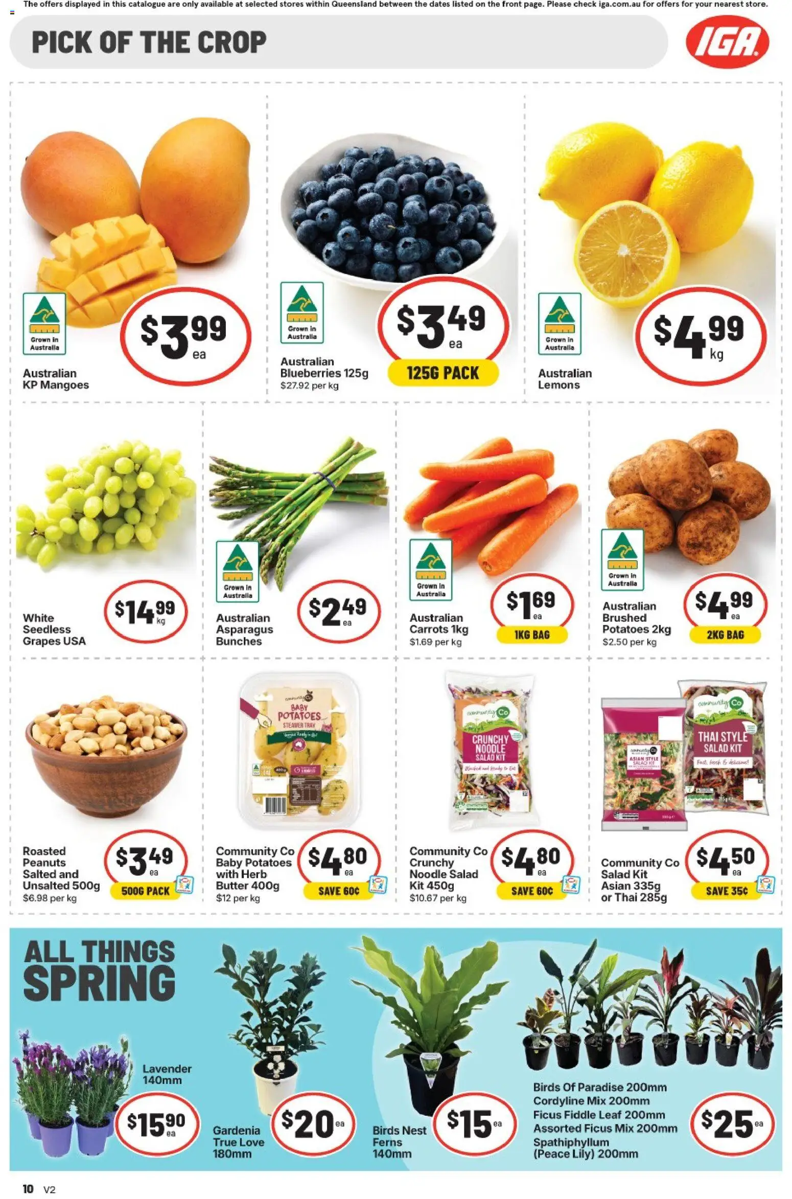 IGA catalogue - valid from 23/09/2026 | Page: 18 | Products: Herb, Salad, Grapes, Asparagus