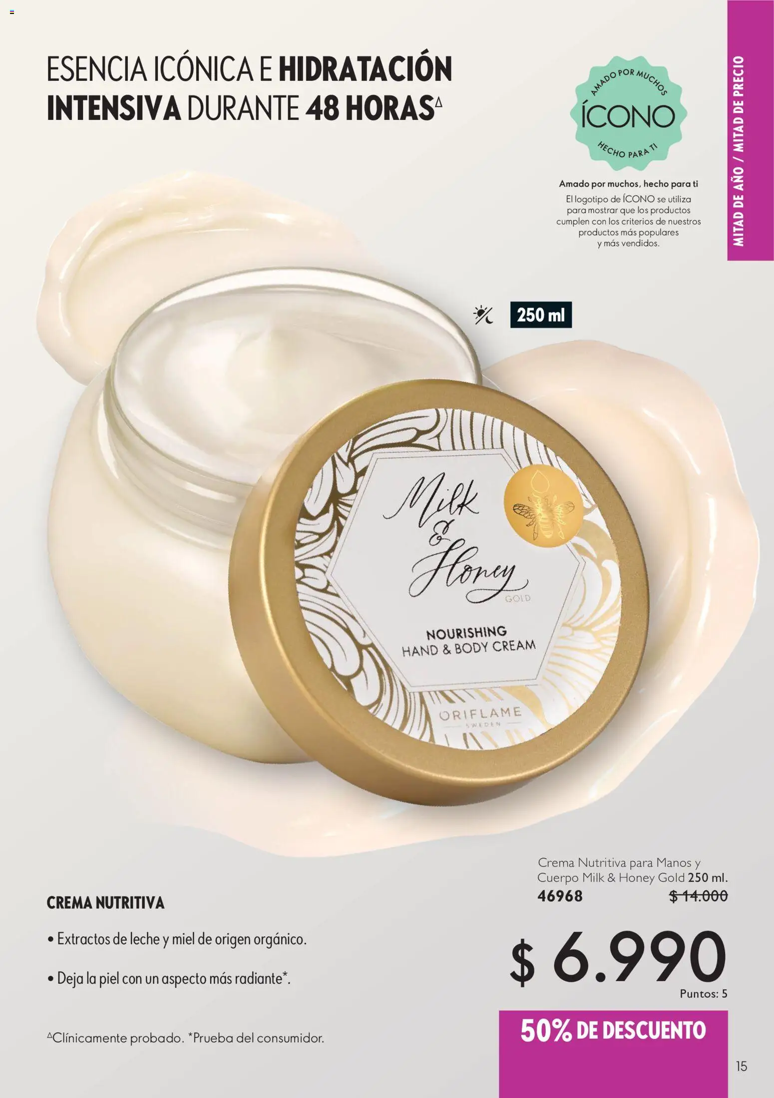 Oriflame Ofertas │ válido desde el 10.07.2026 | Página: 15 | Productos: Body, Leche, Crema