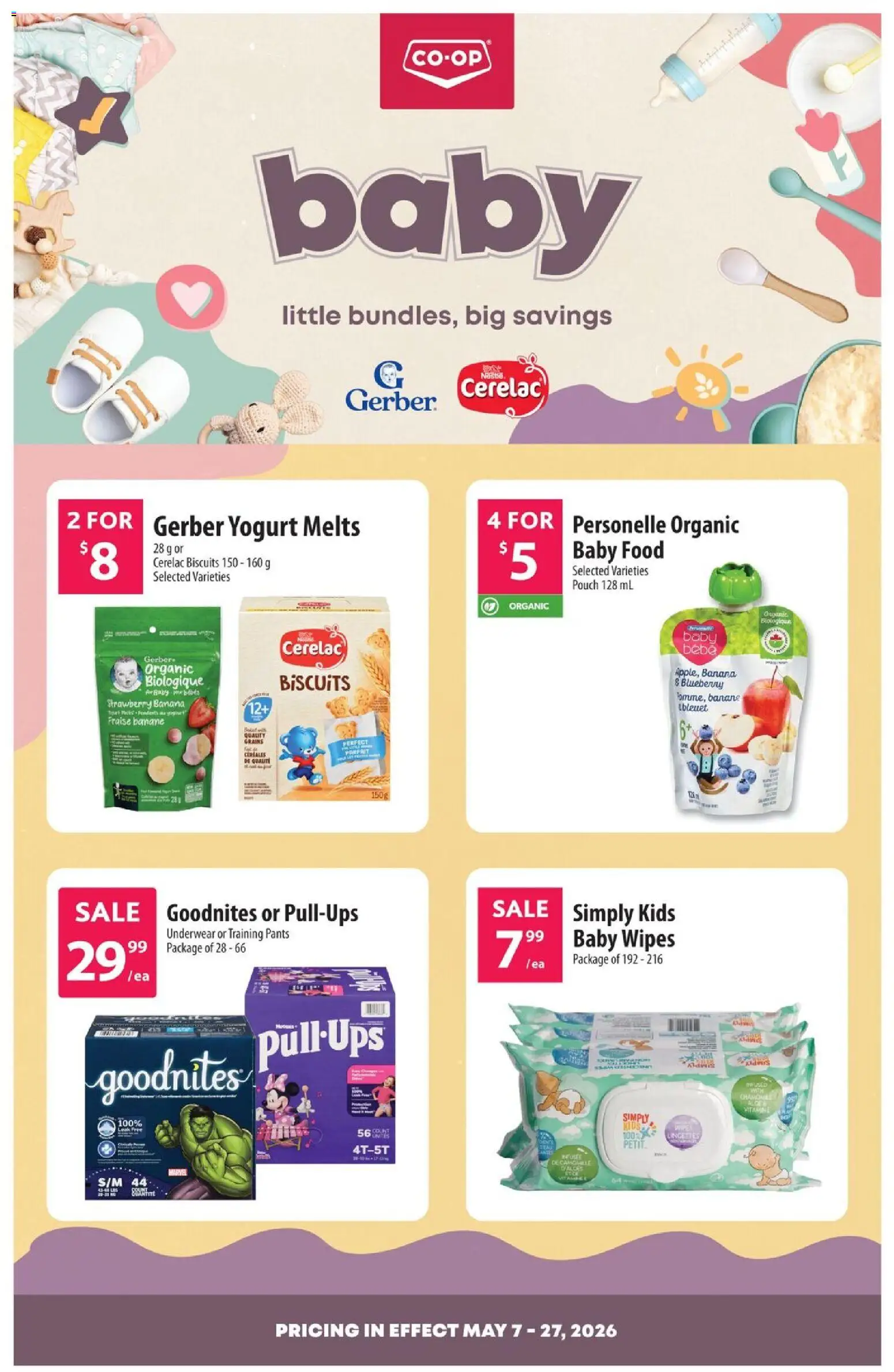 Co-op Food flyer valid from 07.05.2026 | Page: 1 | Products: Yogurt, Pants, Underwear