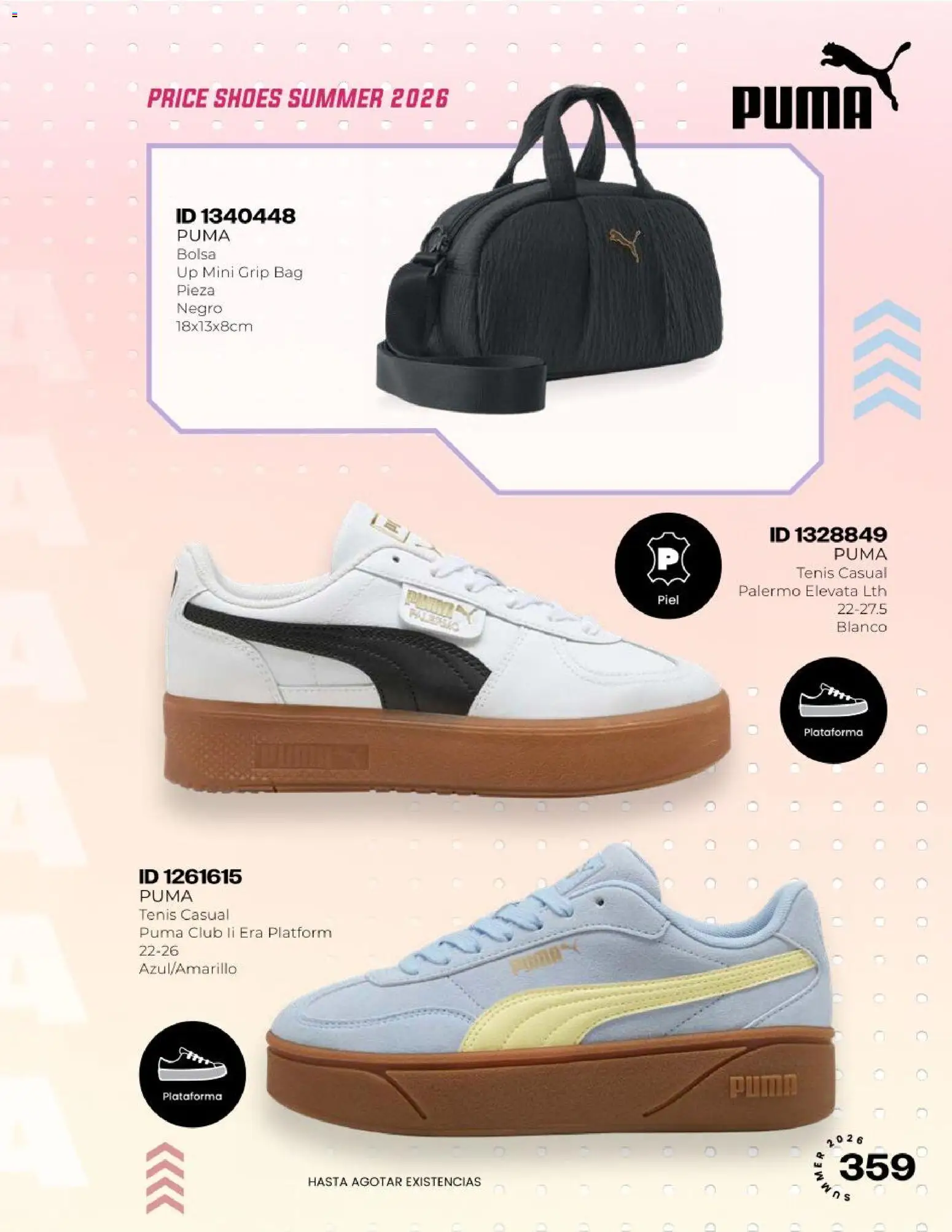 Nuevas ofertas de Price Shoes válidas en toda la República Mexicana desde el 15.05.2026. ¡Encuentra las mejores ofertas en Price Shoes catálogo! | Página: 359