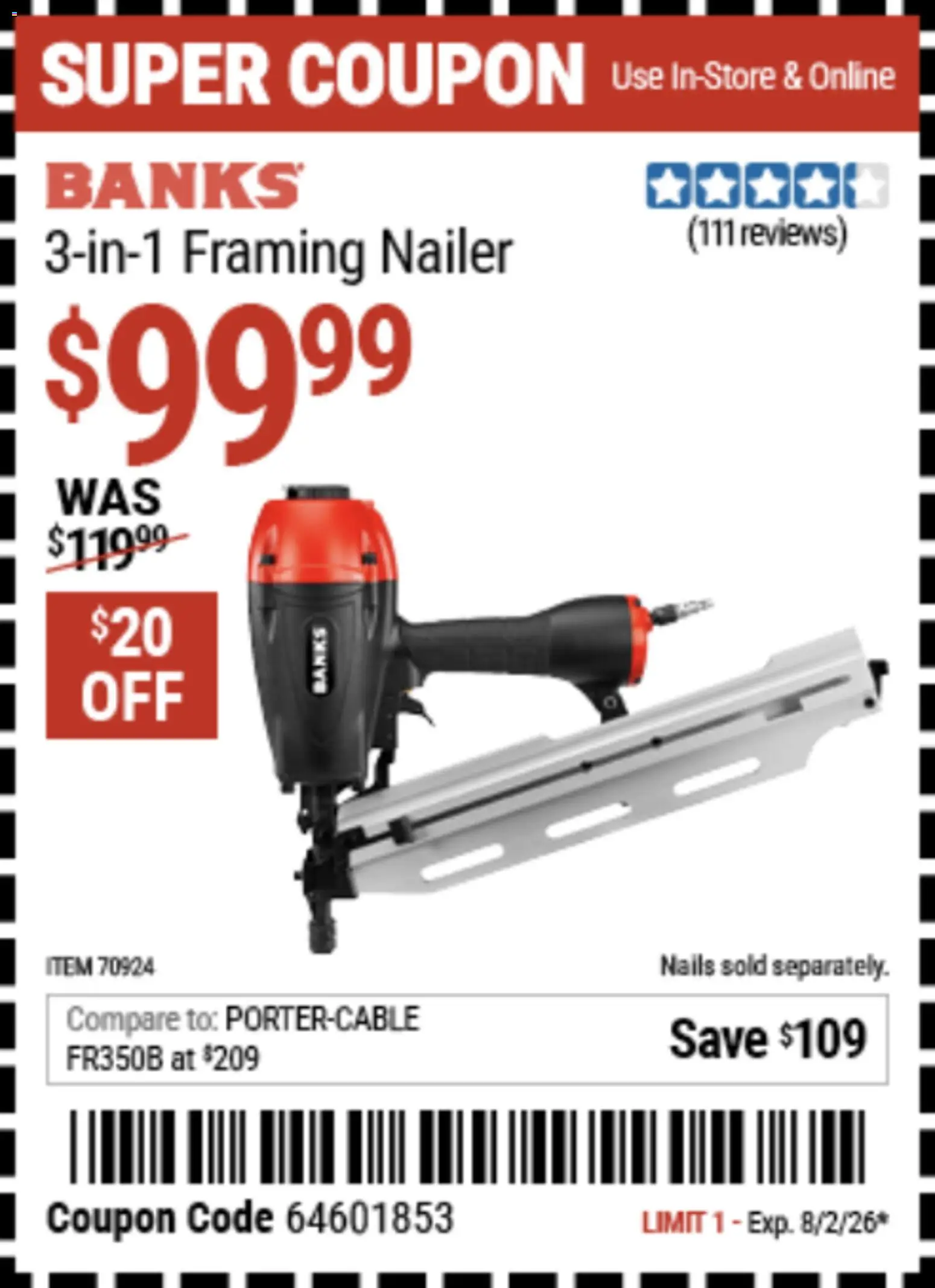 Harbor Freight Weekly Ad - valid from 07/20/2026 | Page: 7