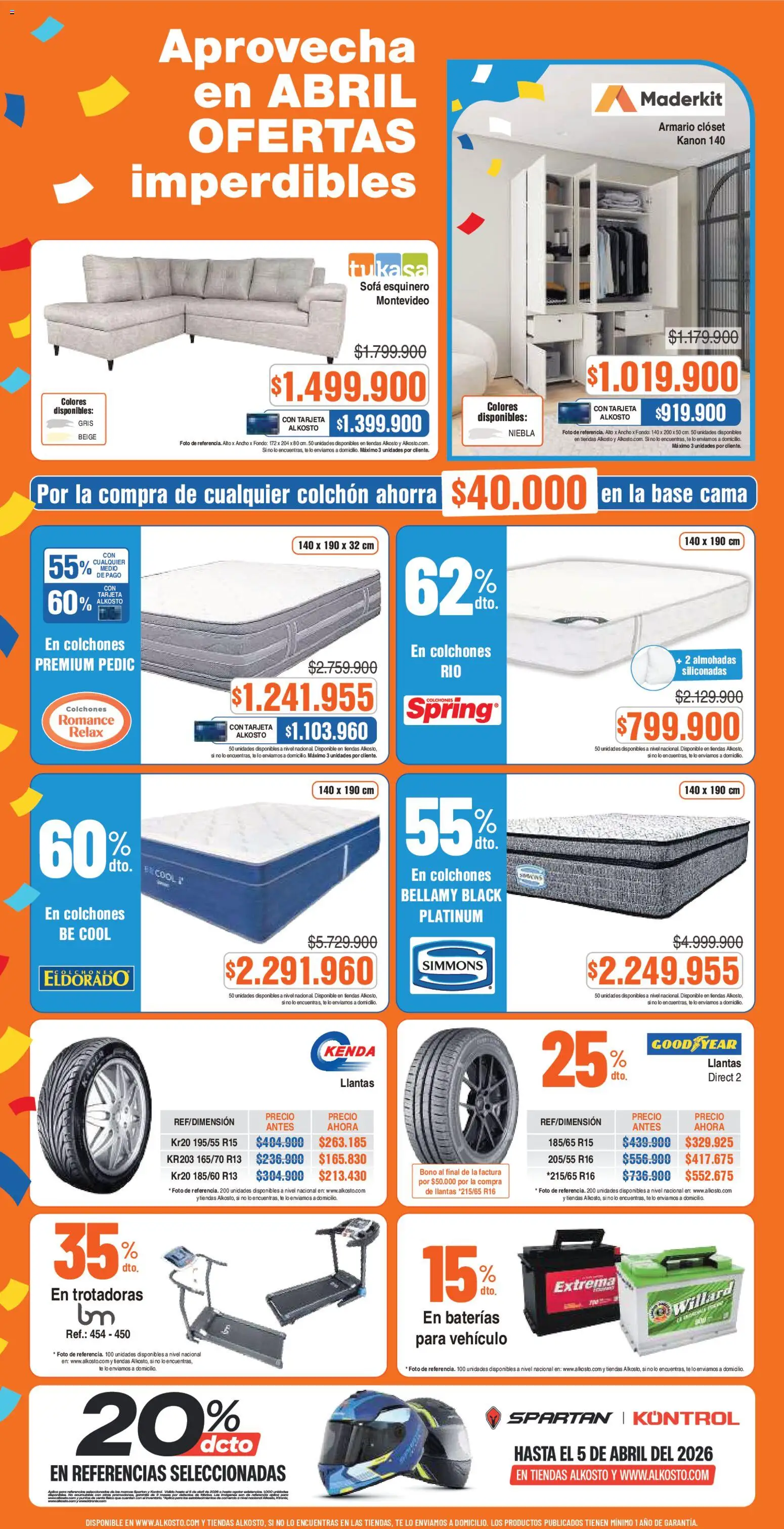 Ktronix revista - valida desde el 28.03.2026 | Página: 8 | Productos: Té, Cama, Colchón, Clóset