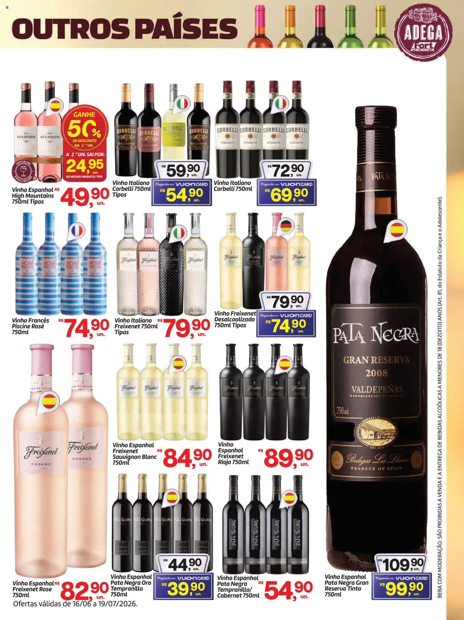 Fort Atacadista Folheto - válido de 16.06.2026 | Página: 7 | Produtos: Vinho