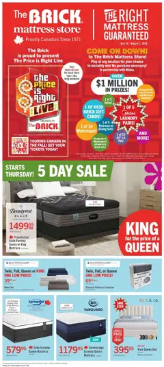 Preview of The Brick - Brick Mattress Store from shop The Brick valid from Jul 30, 2026