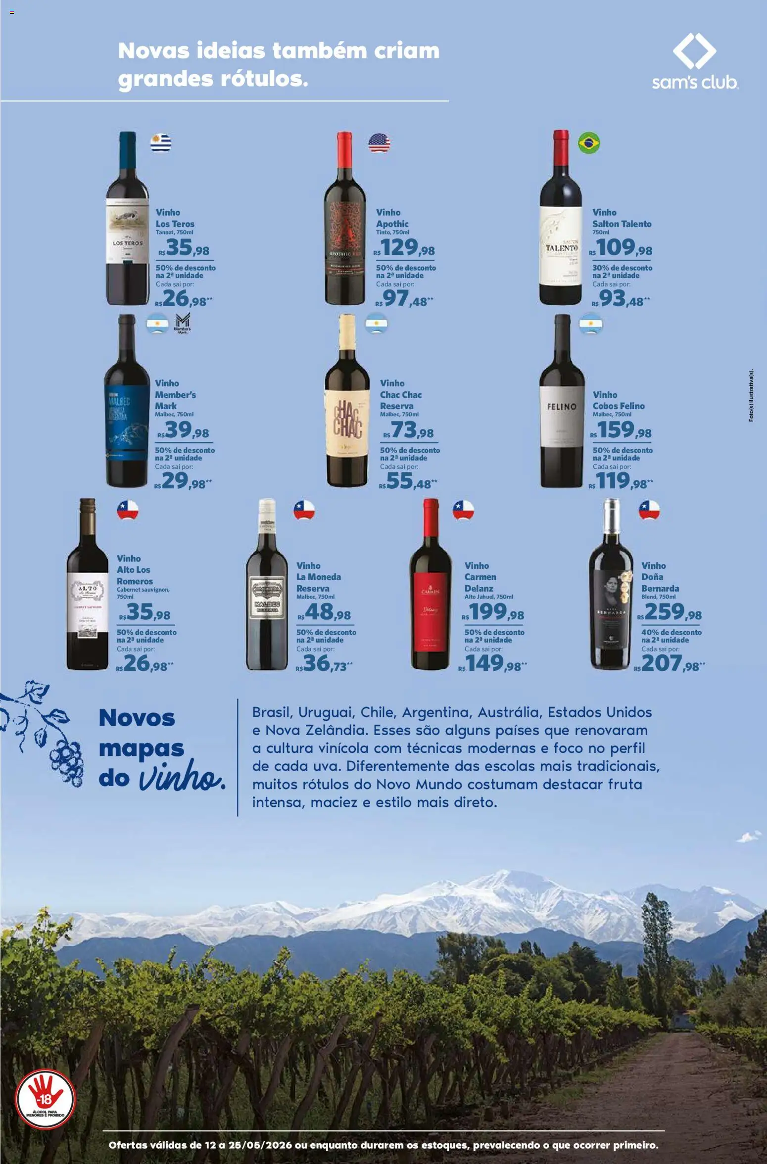 Sam's Club Folheto - válido de 12.05.2026 | Página: 6 | Produtos: Vinho