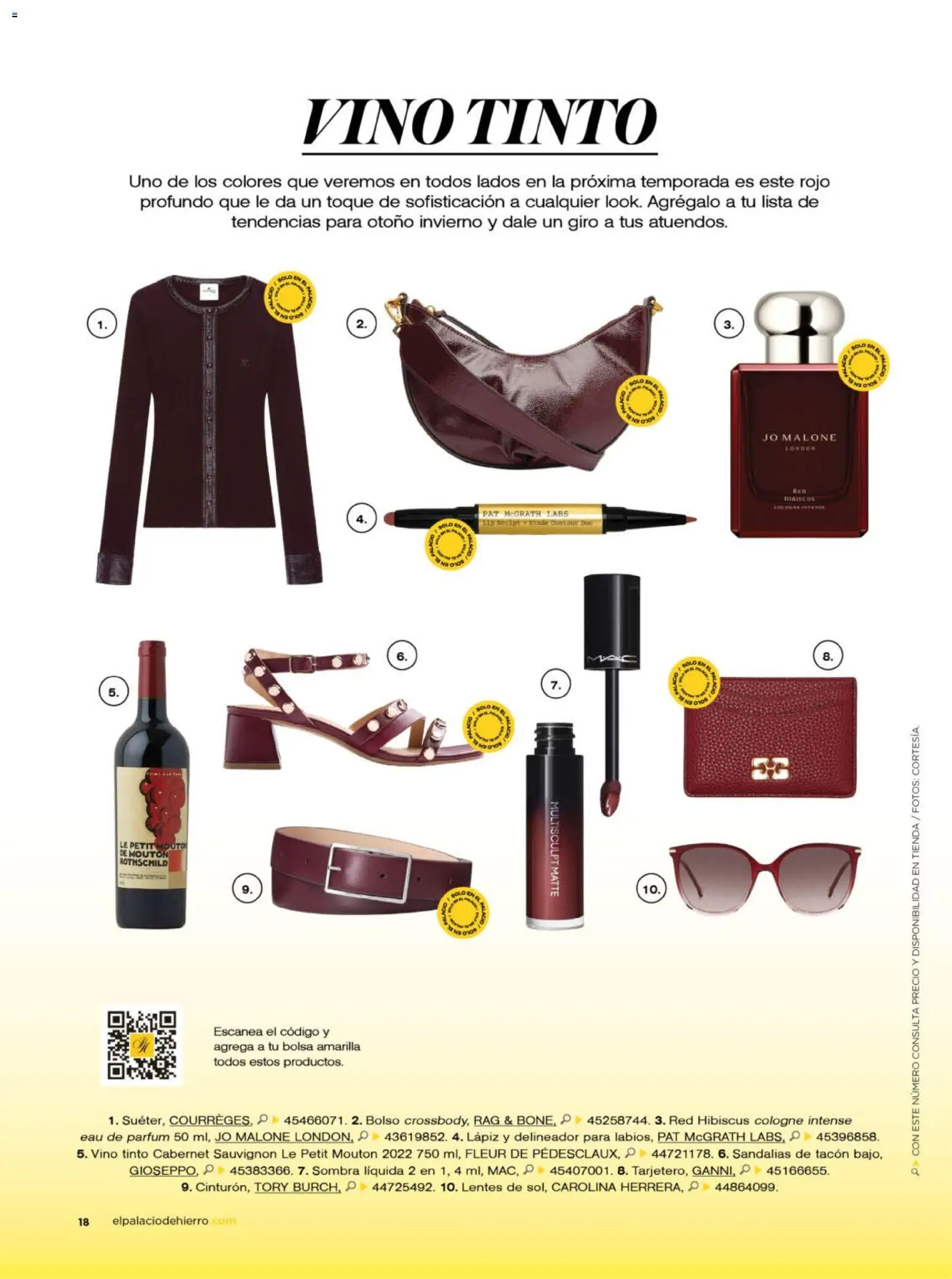 Nuevas ofertas de Palacio De Hierro válidas en toda la República Mexicana desde el 01/08/2026. ¡Encuentra las mejores ofertas en Palacio De Hierro catálogo! | Página: 21 | Productos: Bolso, Sombra, Vino, Sandalias