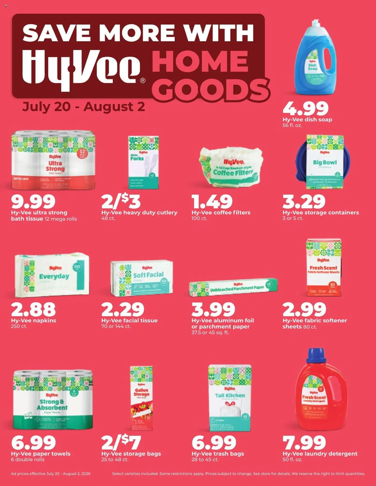 HyVee Weekly Ad - valid from 07/27/2026 | Page: 35 | Products: Bath, Coffee, Soap, Fabric softener