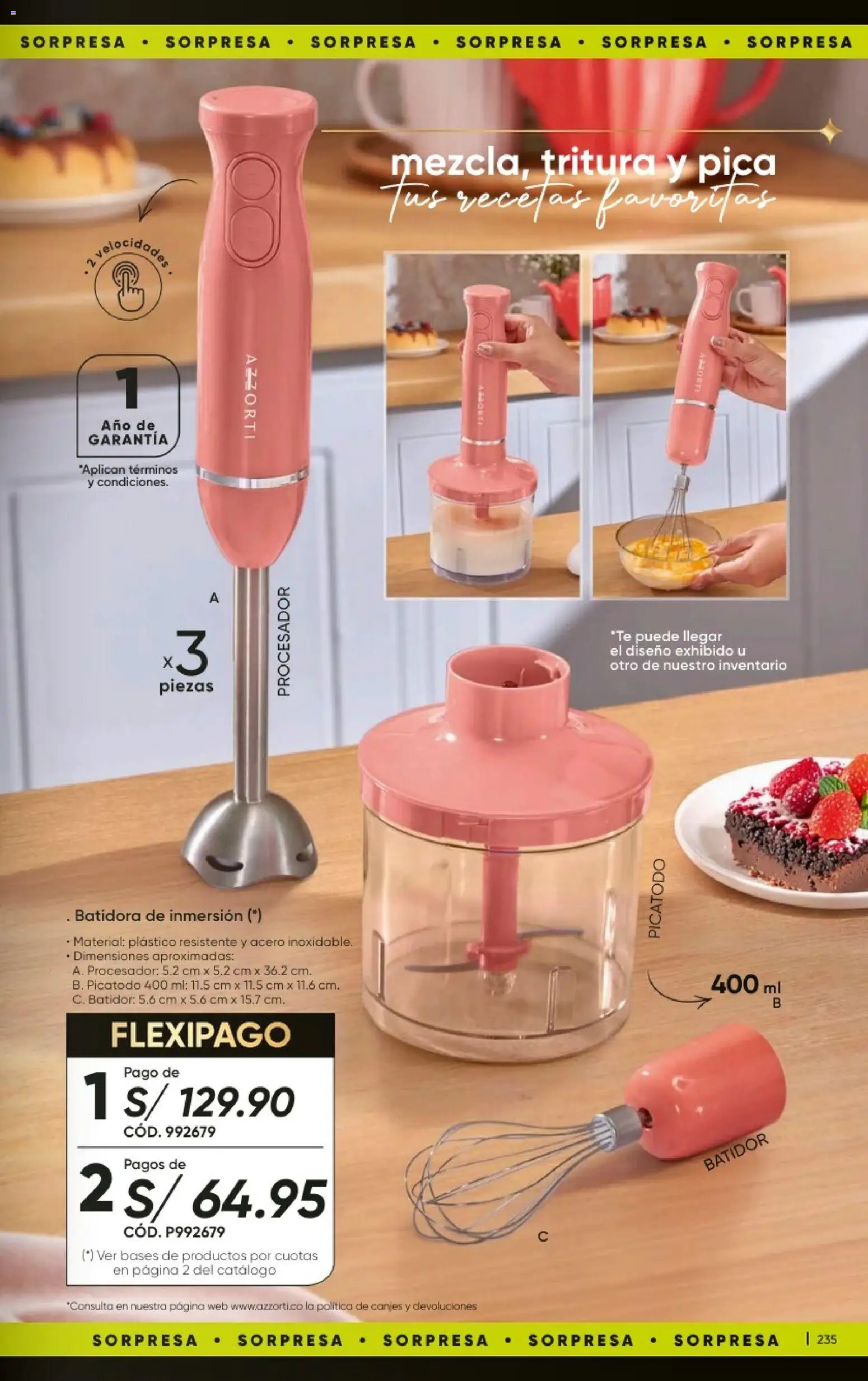 Catálogo Azzorti válido desde 20/09/2026 | Página: 237 | Productos: Té, Batidora