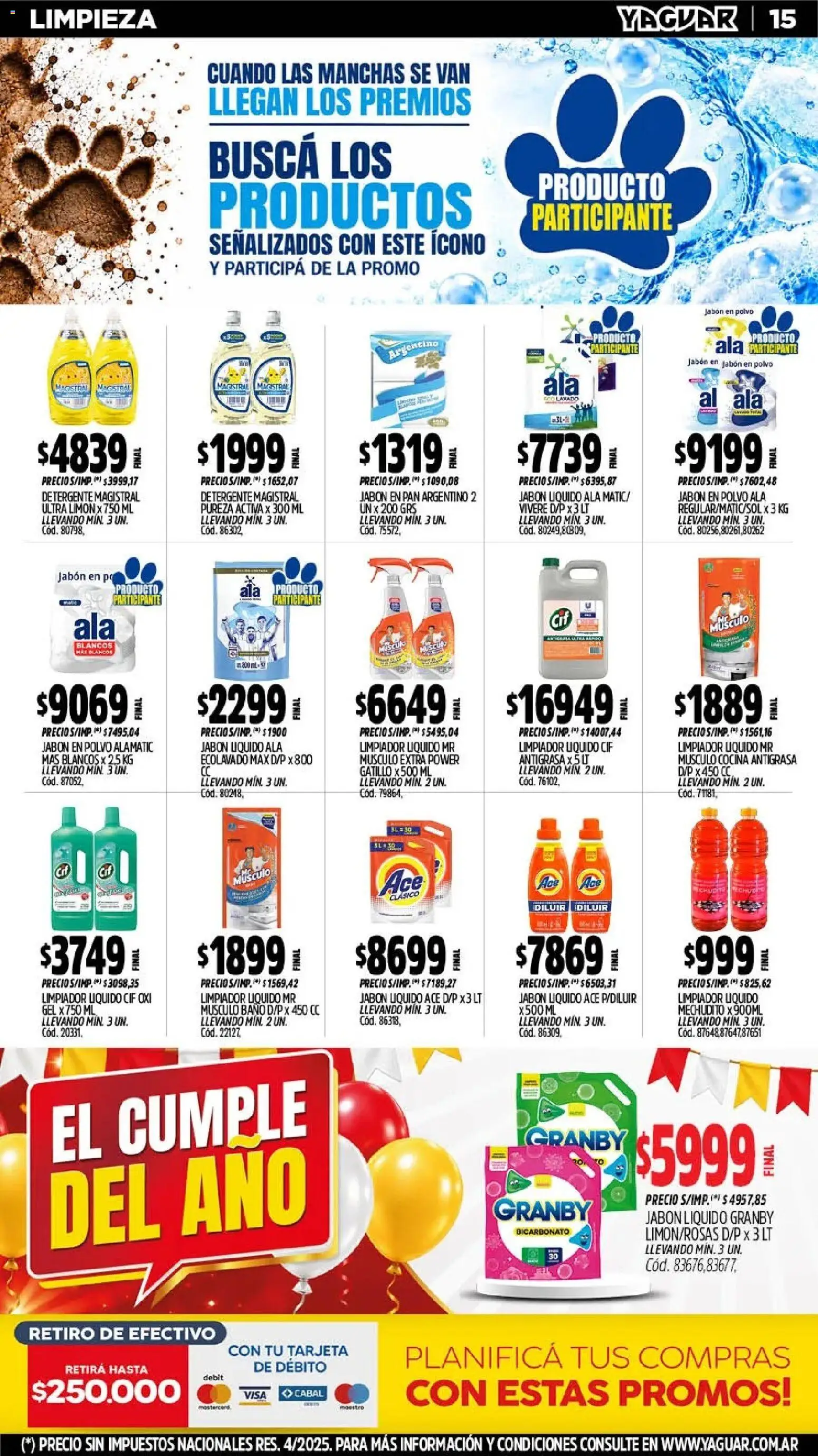 Revista de ofertas Yaguar - Página 16 - Ofertas válidas hasta el 31 de octubre de 2026