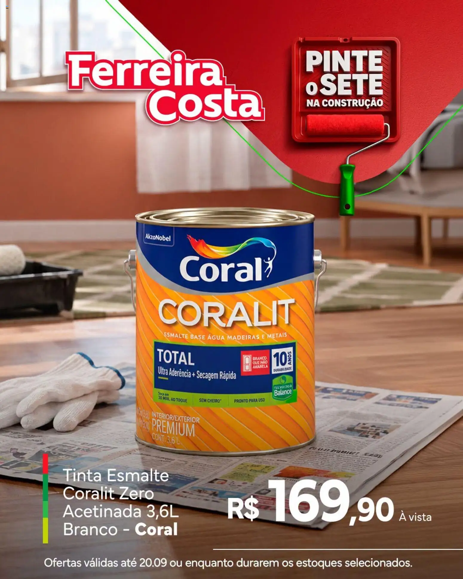 Ferreira Costa Folheto - válido de 09/09/2026 | Página: 4 | Produtos: Madeiras, Base, Água, Tinta
