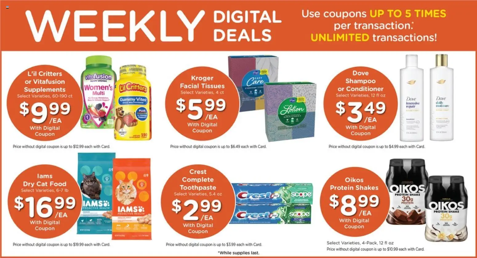 Pick ‘n Save Weekly Ad - valid from 07/15/2026 | Page: 4 | Products: Cat Food, Shampoo, Conditioner, Toothpaste