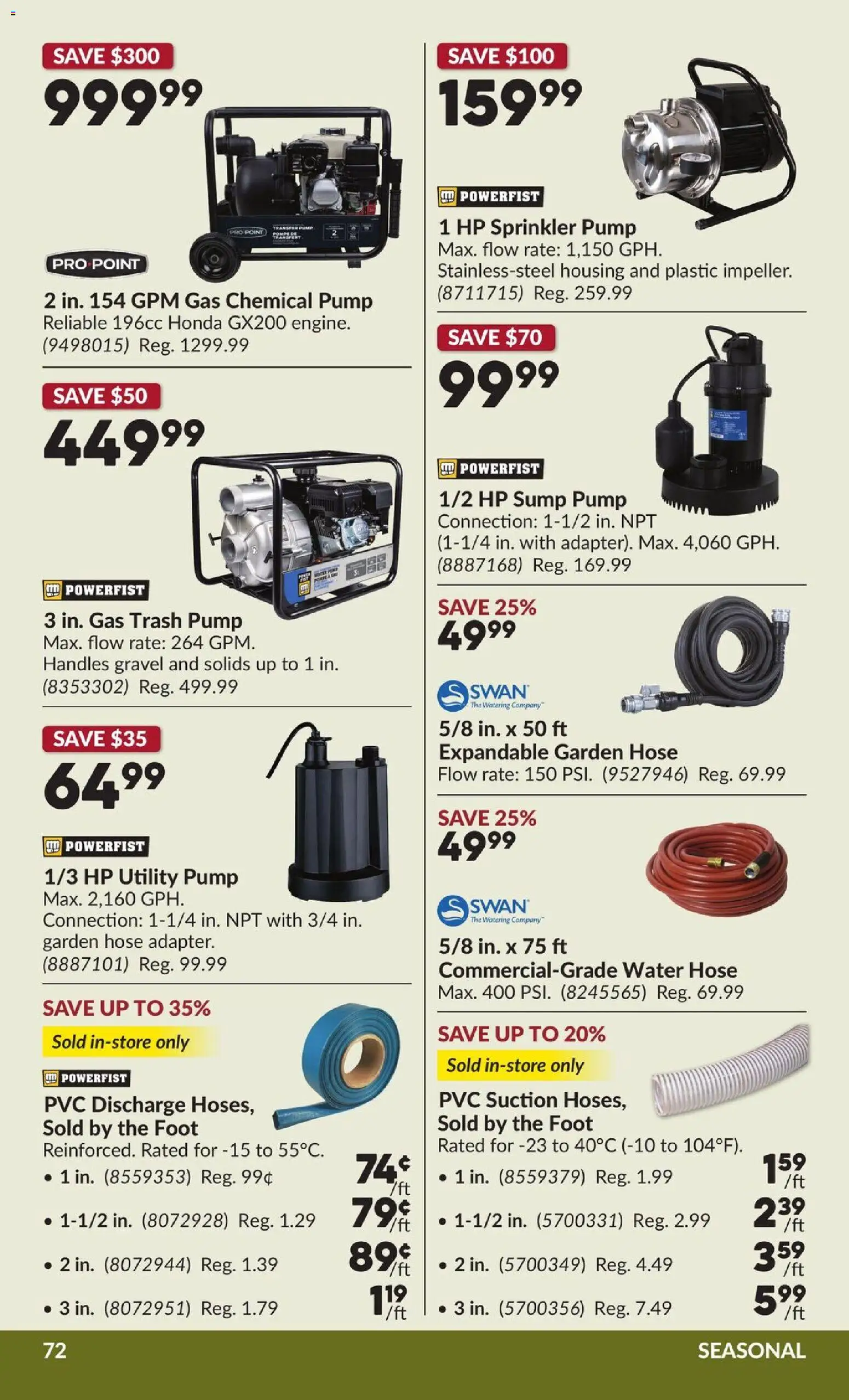 Princess Auto flyer valid from Jul 28, 2026 | Page: 77 | Products: Water