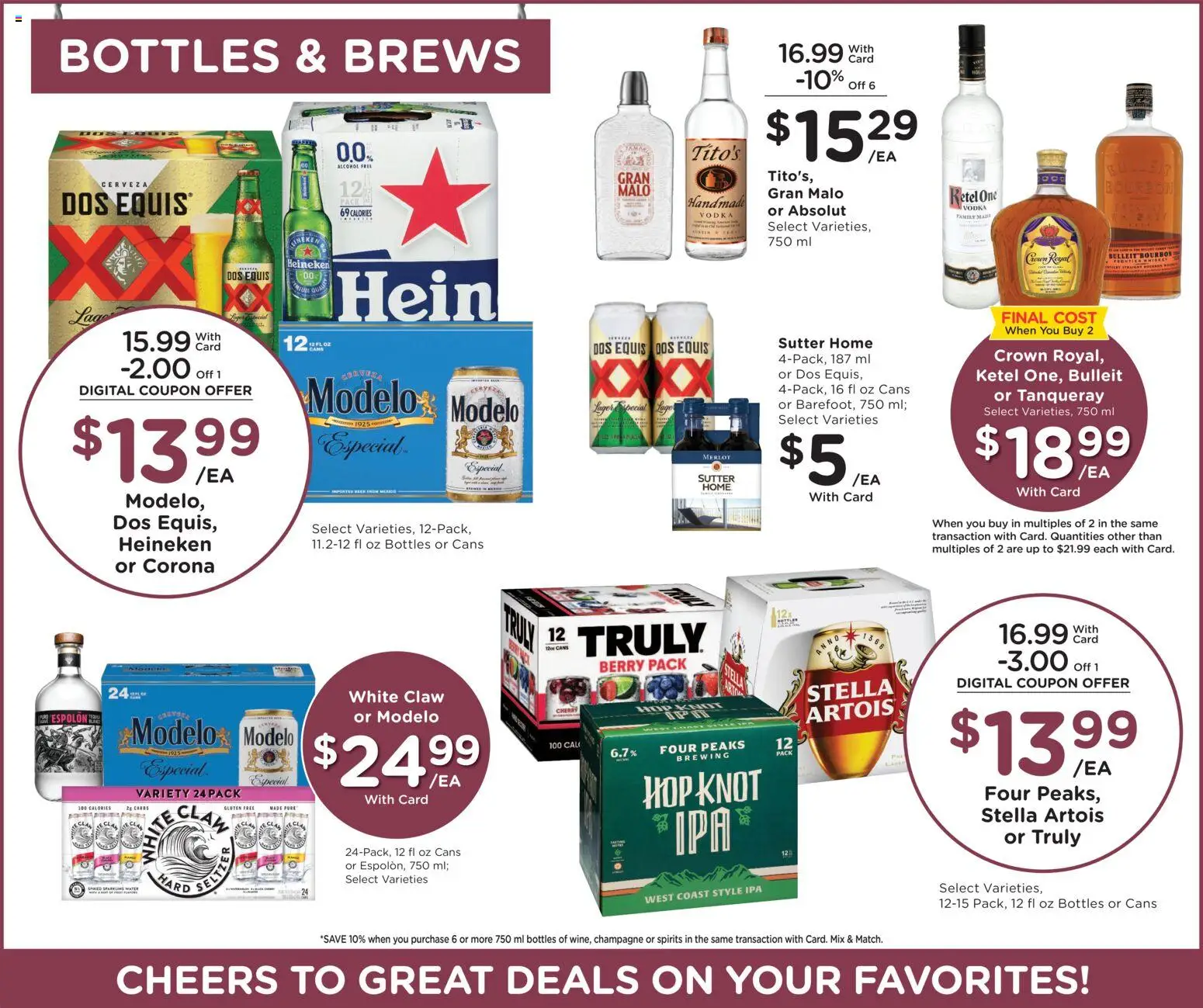 Fry's Food Weekly Ad - valid from 08/26/2026 | Page: 12 | Products: Champagne, Absolut vodka, Alcohol, Vodka