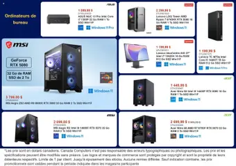 Preview of Canada Computers weekly flyer from shop Canada Computers valid from Jul 14, 2026