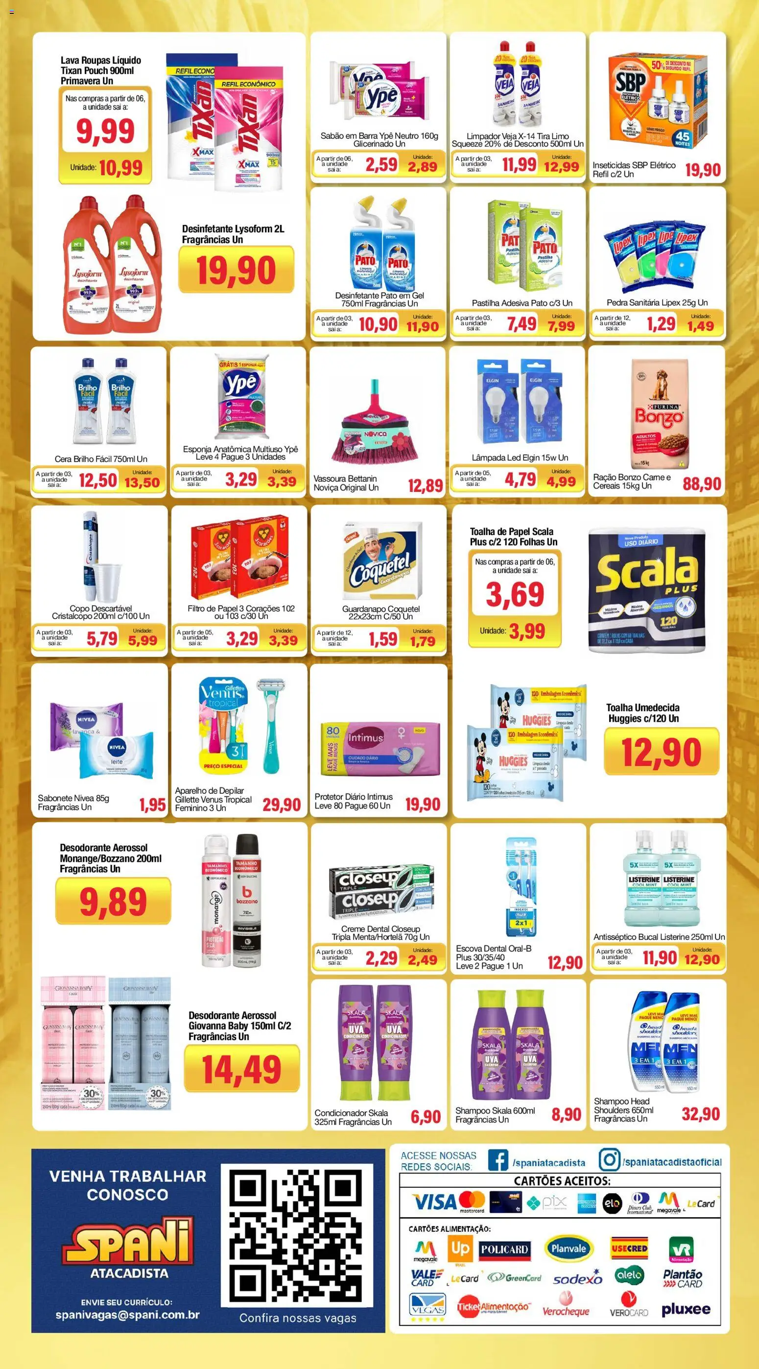 Spani Atacadista Folheto - válido de 08/09/2026 | Página: 4 | Produtos: Pedra sanitária, Mel, Creme, Guardanapo