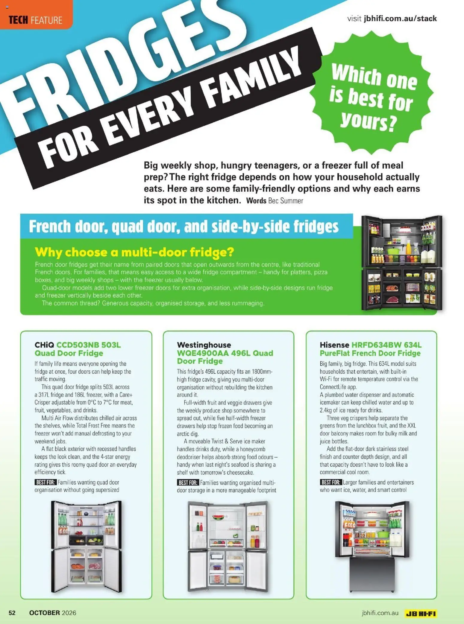 JB Hi-Fi catalogue - valid from 01/10/2026 | Page: 52 | Products: Milk, Juice, Greens, Spread