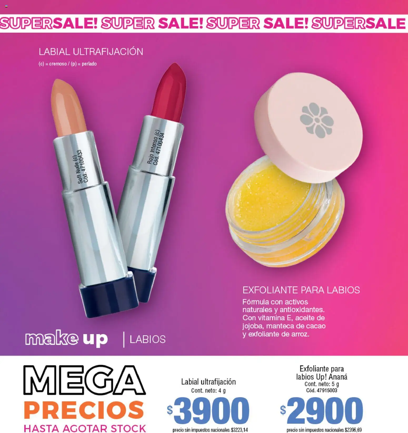 Millanel - Catálogo │ válido desde el 20/07/2026 | Página: 112 | Productos: Aceite, Ananá, Manteca, Cacao