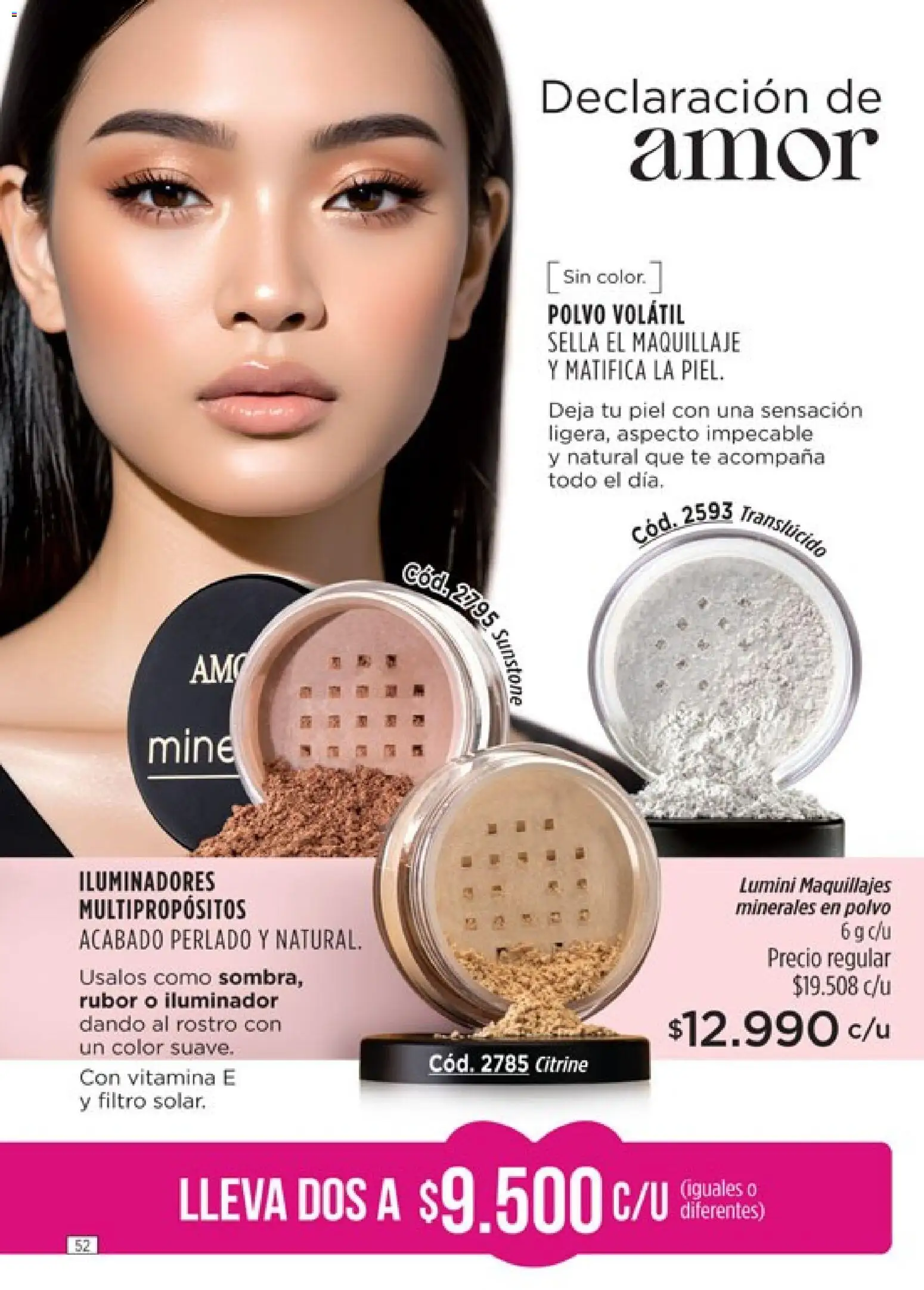 Catálogo Amodil Campaña 2 │ válido desde el 01.02.2026 | Página: 52 | Productos: Maquillaje, Iluminador, Polvo, Té