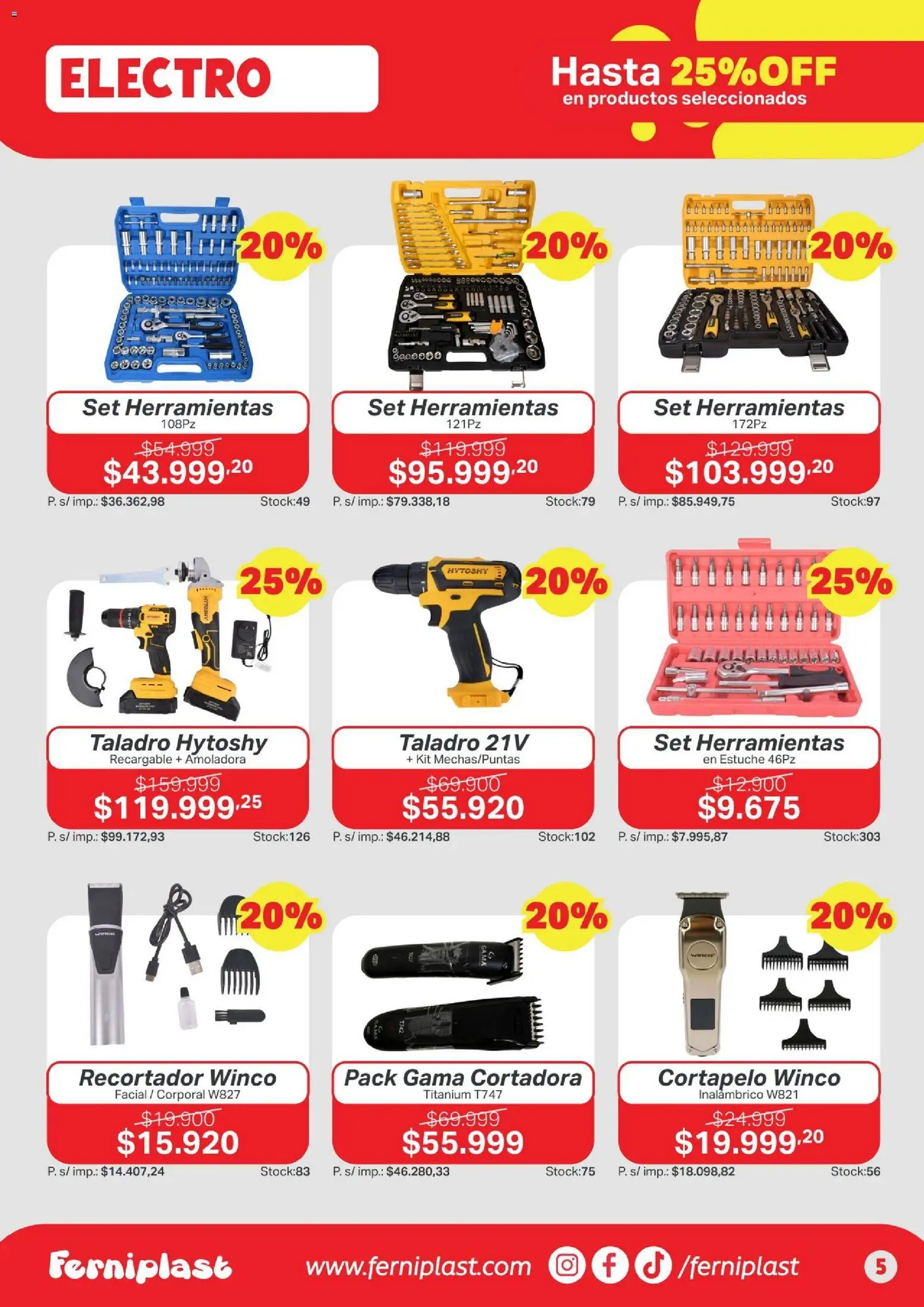 Ferniplast catálogo │ válido desde el 11.06.2026 | Página: 5 | Productos: Amoladora, Estuche, Taladro