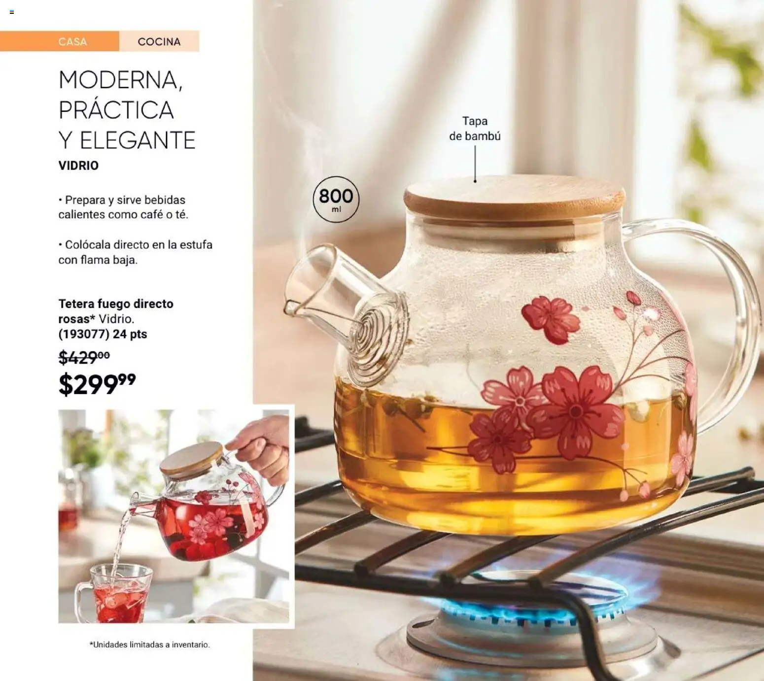 Nuevas ofertas de AVON válidas en toda la República Mexicana desde el 31/07/2026. ¡Encuentra las mejores ofertas en AVON Casa & Estilo 12 2026! | Página: 64 | Productos: Café, Tetera, Cocina