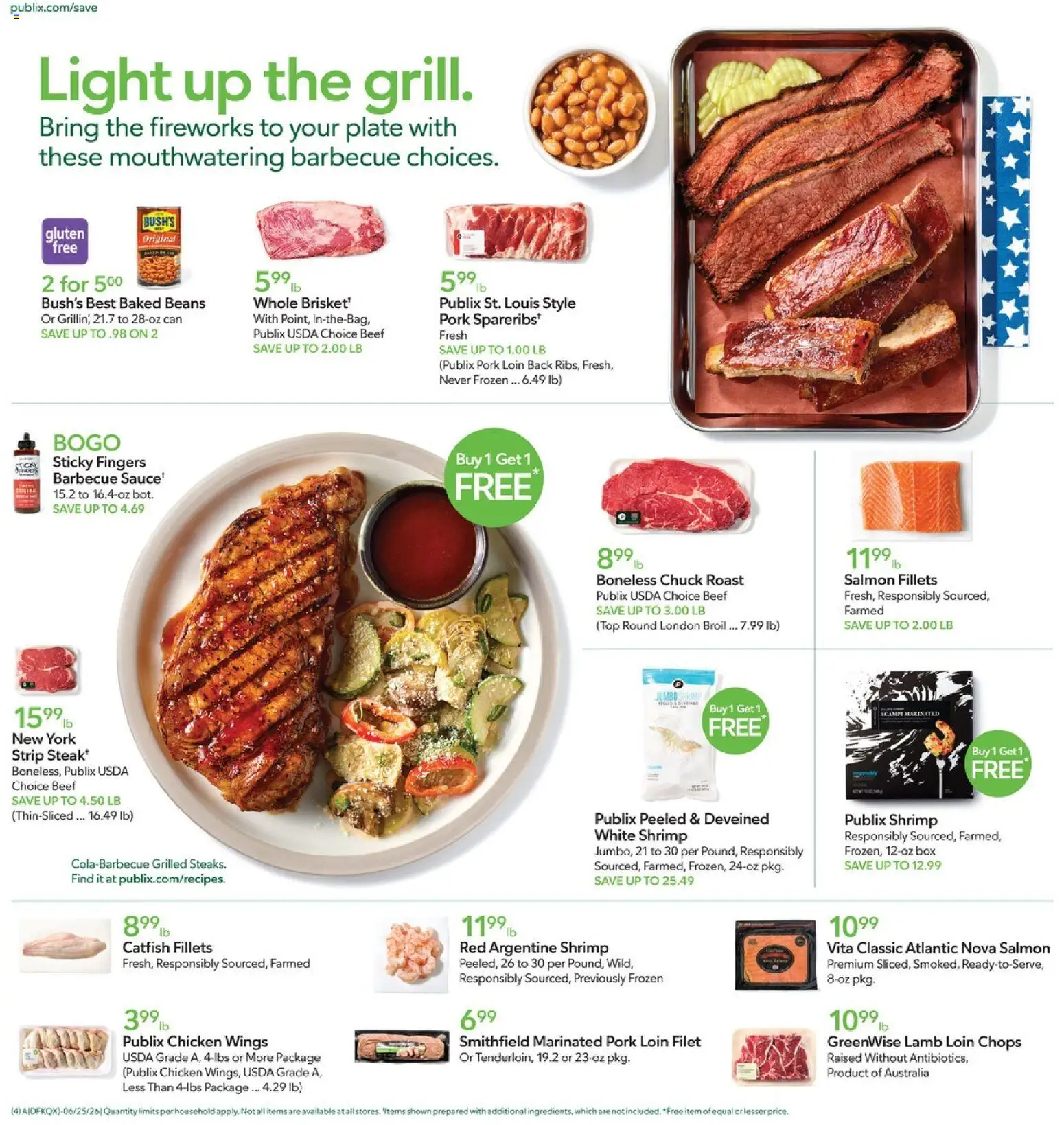 Publix Weekly Ad - valid from 06/24/2026 | Page: 4 | Products: Box, Pork, Beef