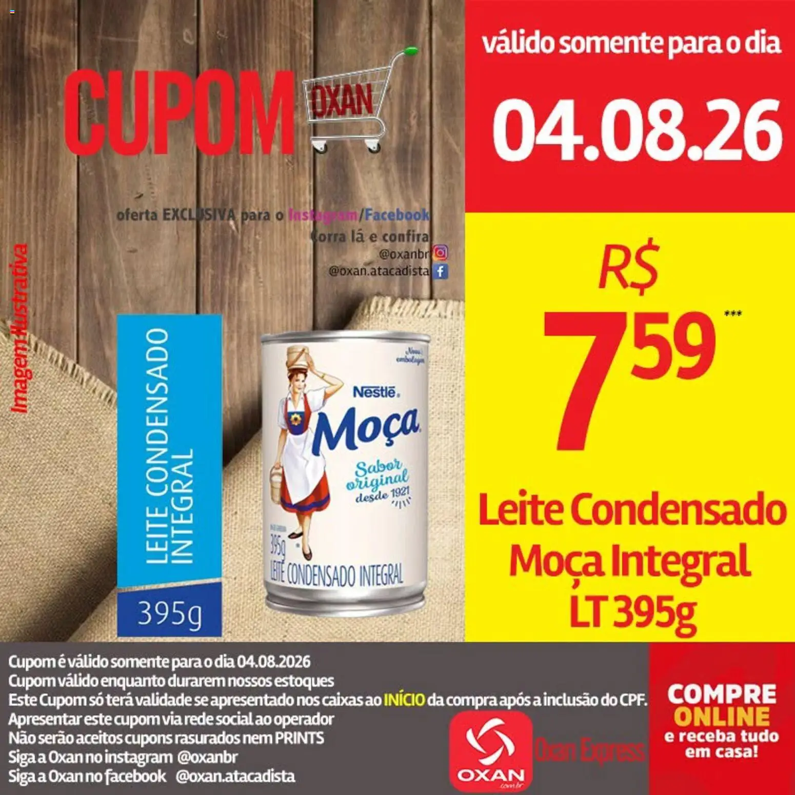 Oxan Atacadista Folheto - válido de 04/08/2026 | Página: 5 | Produtos: Leite, Leite condensado