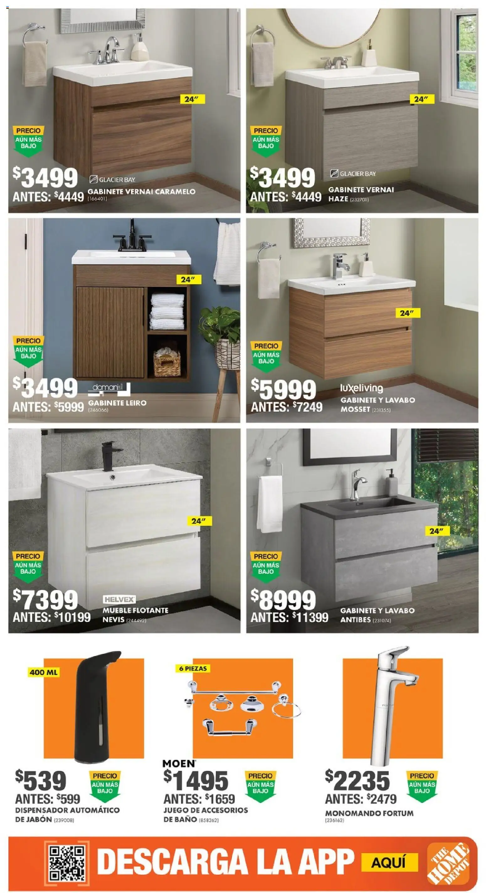 Nuevas ofertas de Home Depot válidas en toda la República Mexicana desde el 16/07/2026. ¡Encuentra las mejores ofertas en Home Depot catálogo! | Página: 14 | Productos: Gabinete, Juego, Baño, Jabón