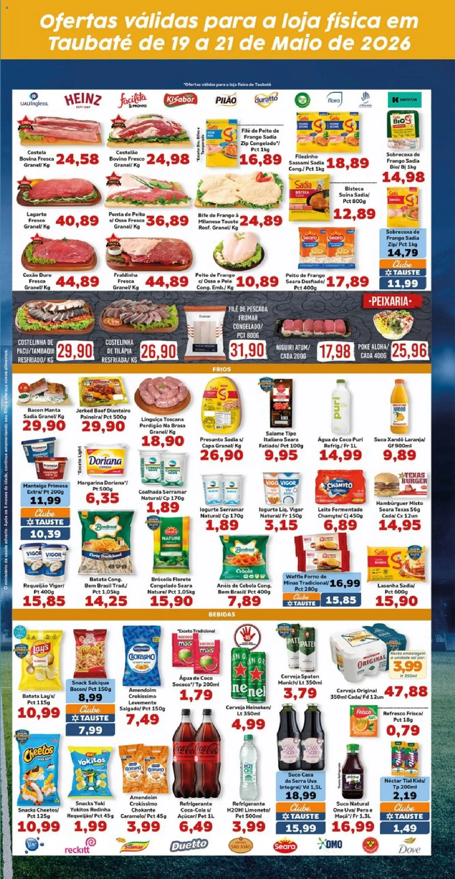 Tauste Folheto - válido de 19.05.2026 | Página: 4 | Produtos: Doriana, Cerveja, Batata, Requeijão