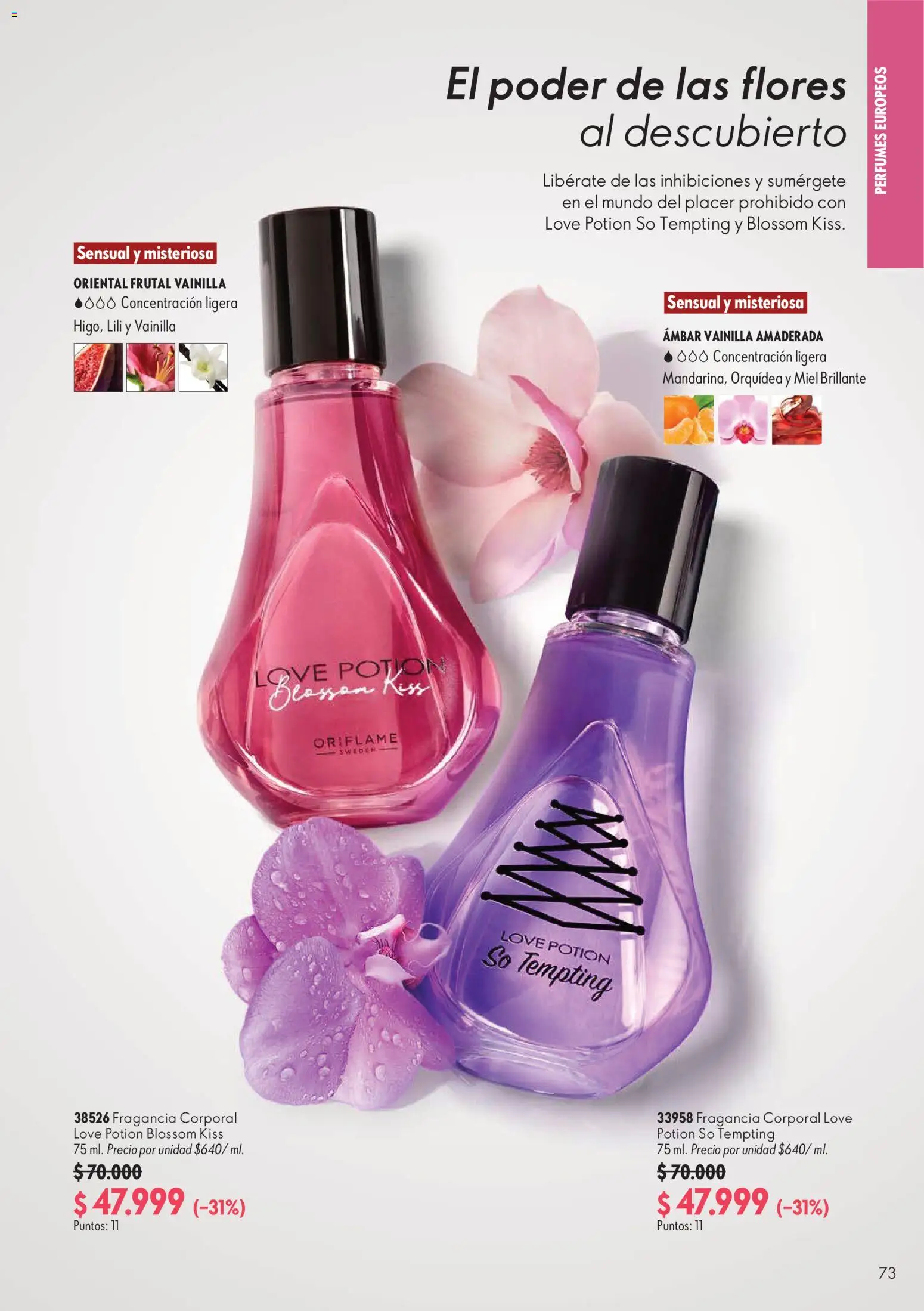 Oriflame revista - valida desde el 01/08/2026 | Página: 73 | Productos: Fragancia