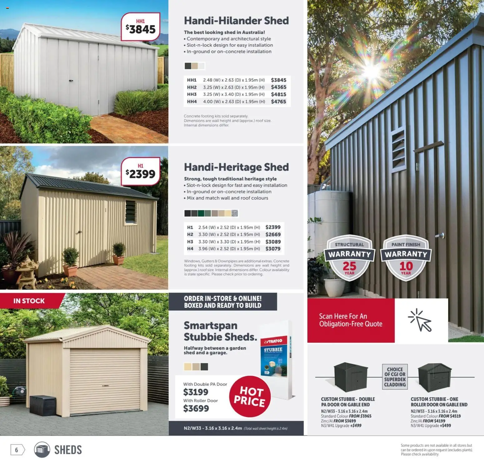Stratco catalogue - valid from 03/07/2026 | Page: 6 | Products: Door, Kits, Shed