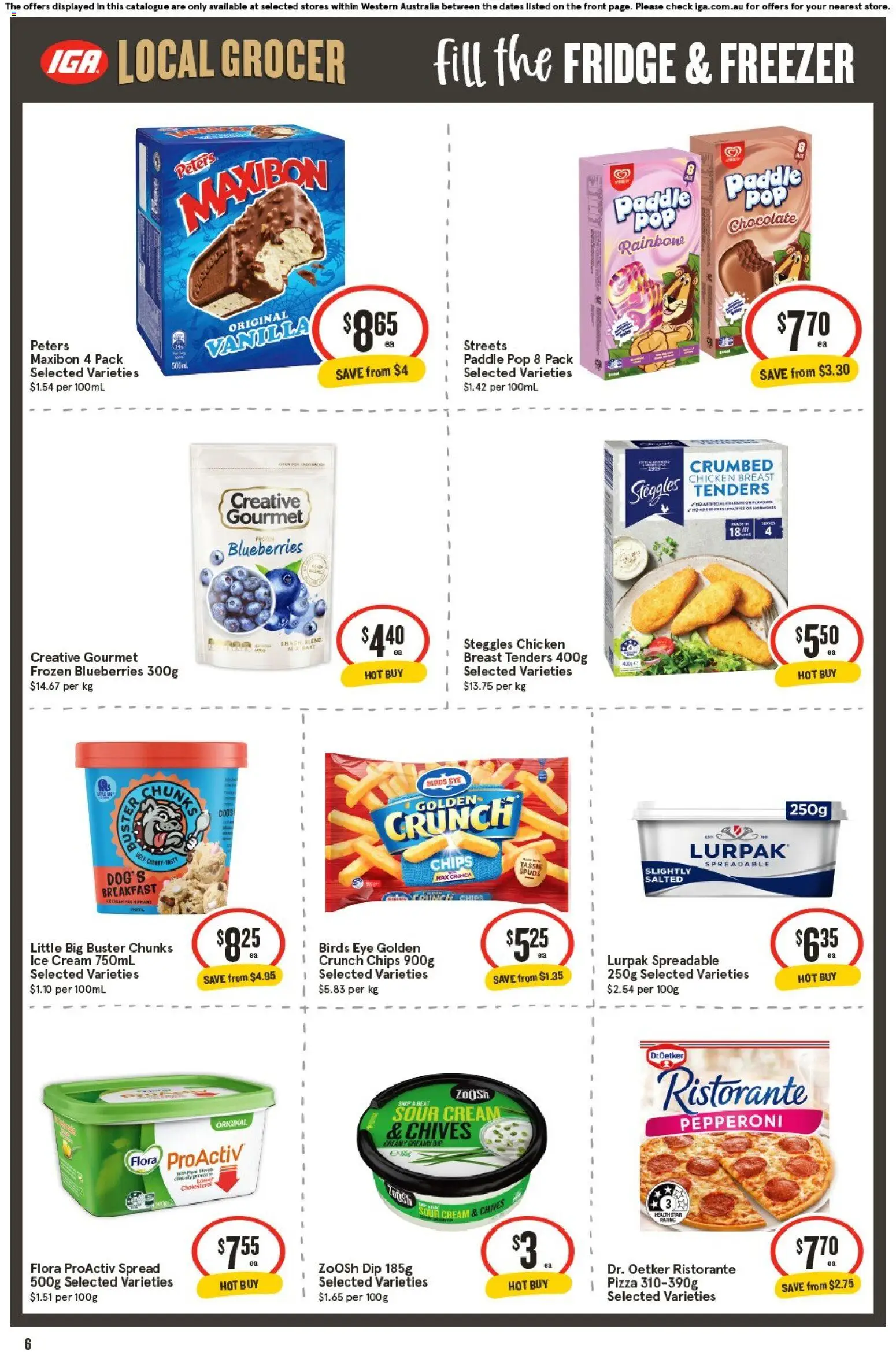 IGA catalogue - valid from 01/07/2026 | Page: 7 | Products: Chocolate, Chicken, Sour cream, Chips