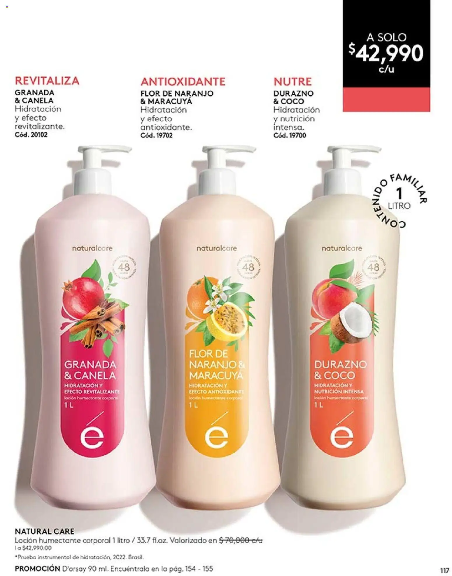 Ésika revista - valida desde el 07/08/2026 | Página: 117 | Productos: Loción, Maracuyá, Coco, Durazno