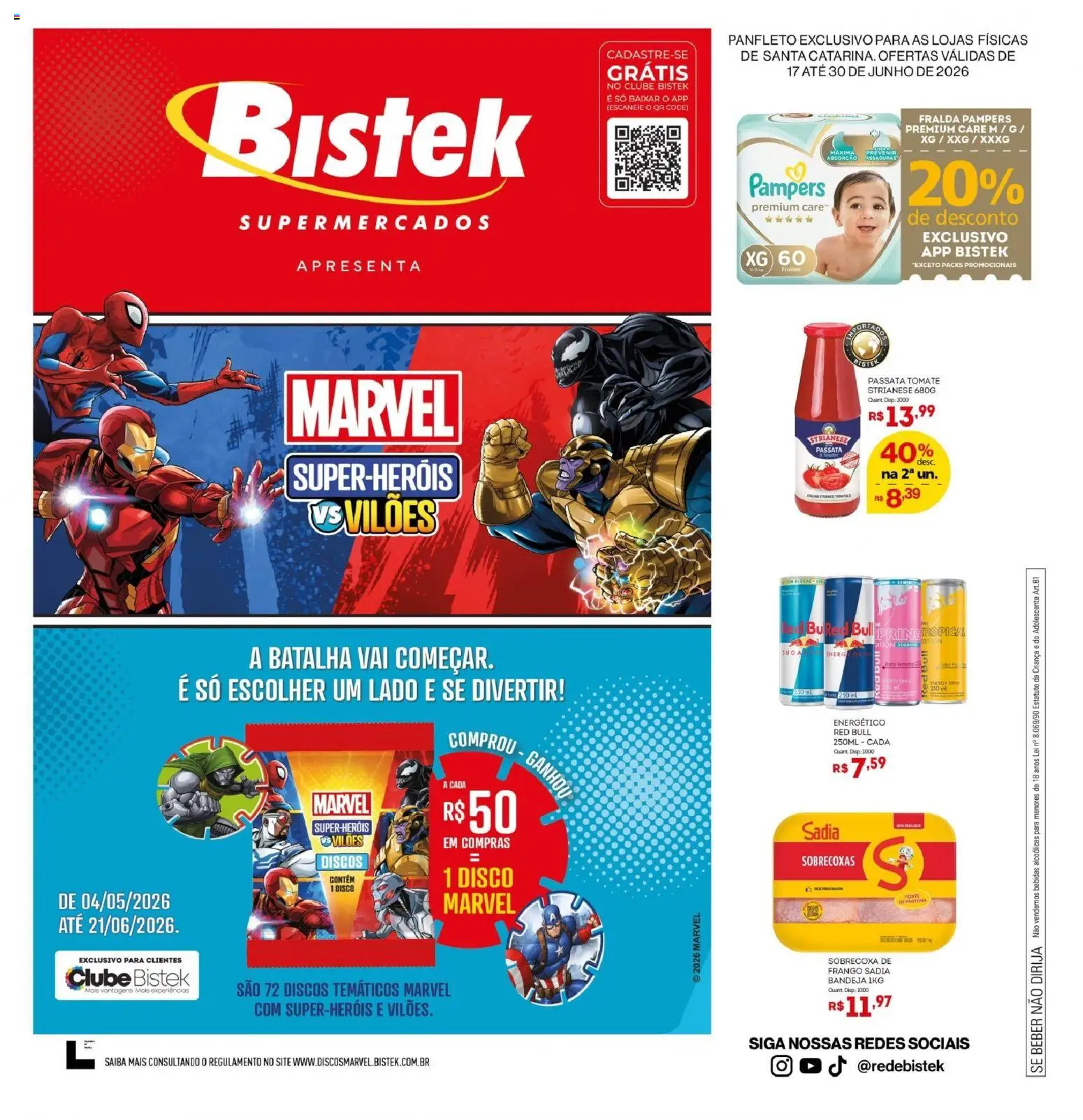 Bistek Supermercados Folheto - válido de 17.06.2026 | Página: 1