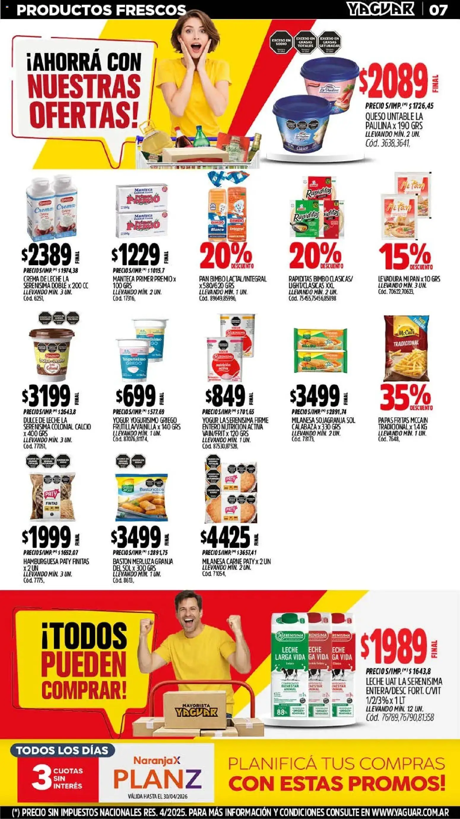 Yaguar - Oferta Semanal Santa Fé │ válido desde el 04.05.2026 | Página: 7