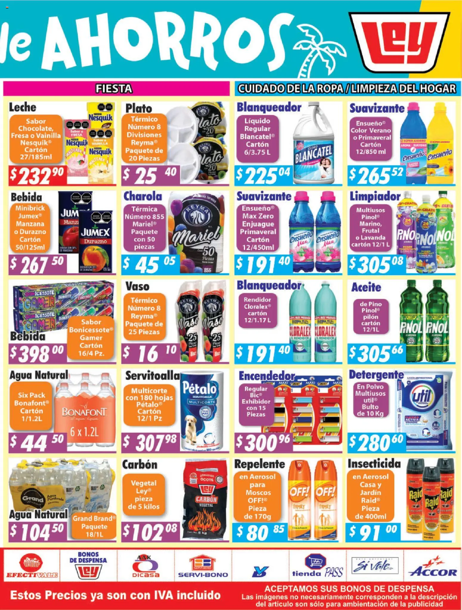 Nuevas ofertas de Casa Ley válidas en toda la República Mexicana desde el 03/08/2026. ¡Encuentra las mejores ofertas en Casa Ley folleto Durango! | Página: 4 | Productos: Limpiador, Ropa, Encendedor, Despensa