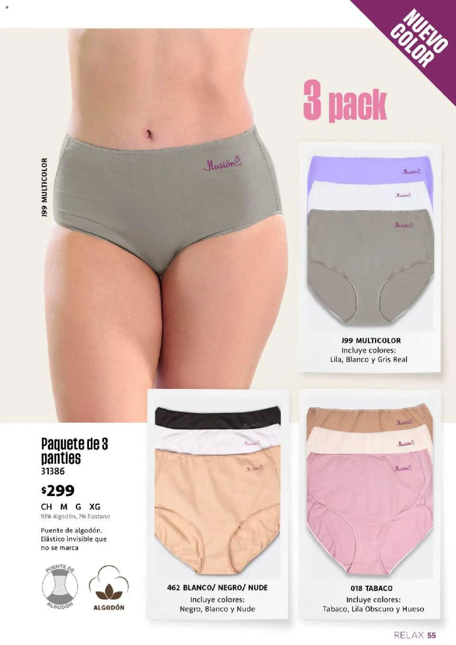 Nuevas ofertas de Ilusión válidas en toda la República Mexicana desde el 01/08/2026. ¡Encuentra las mejores ofertas en Ilusión catálogo Otoño! | Página: 57 | Productos: Algodón
