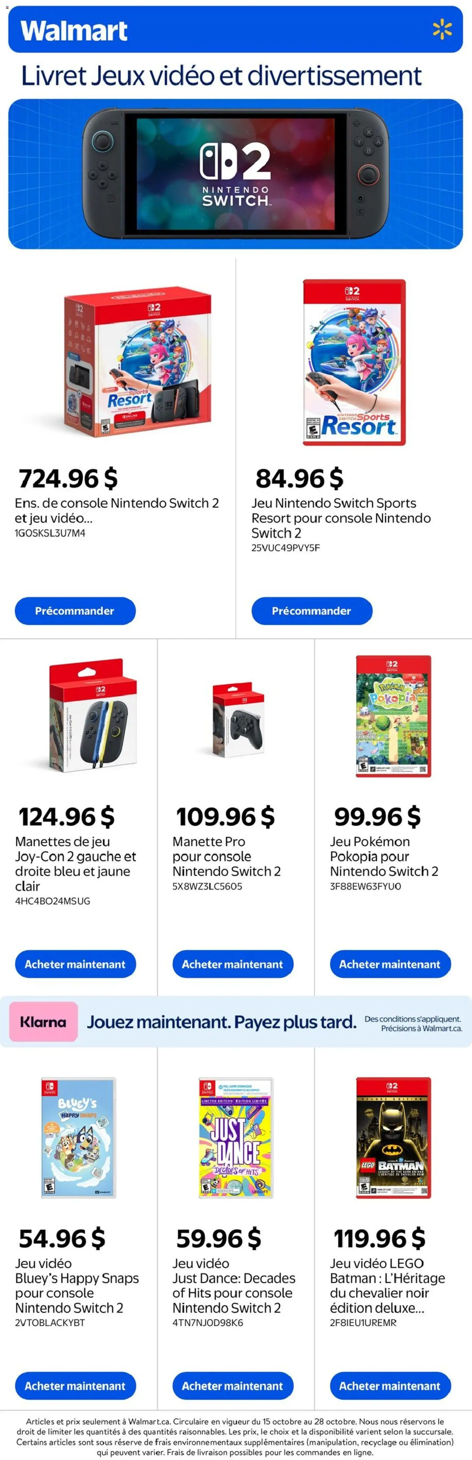Walmart flyer valid from Oct 15, 2026 | Page: 1