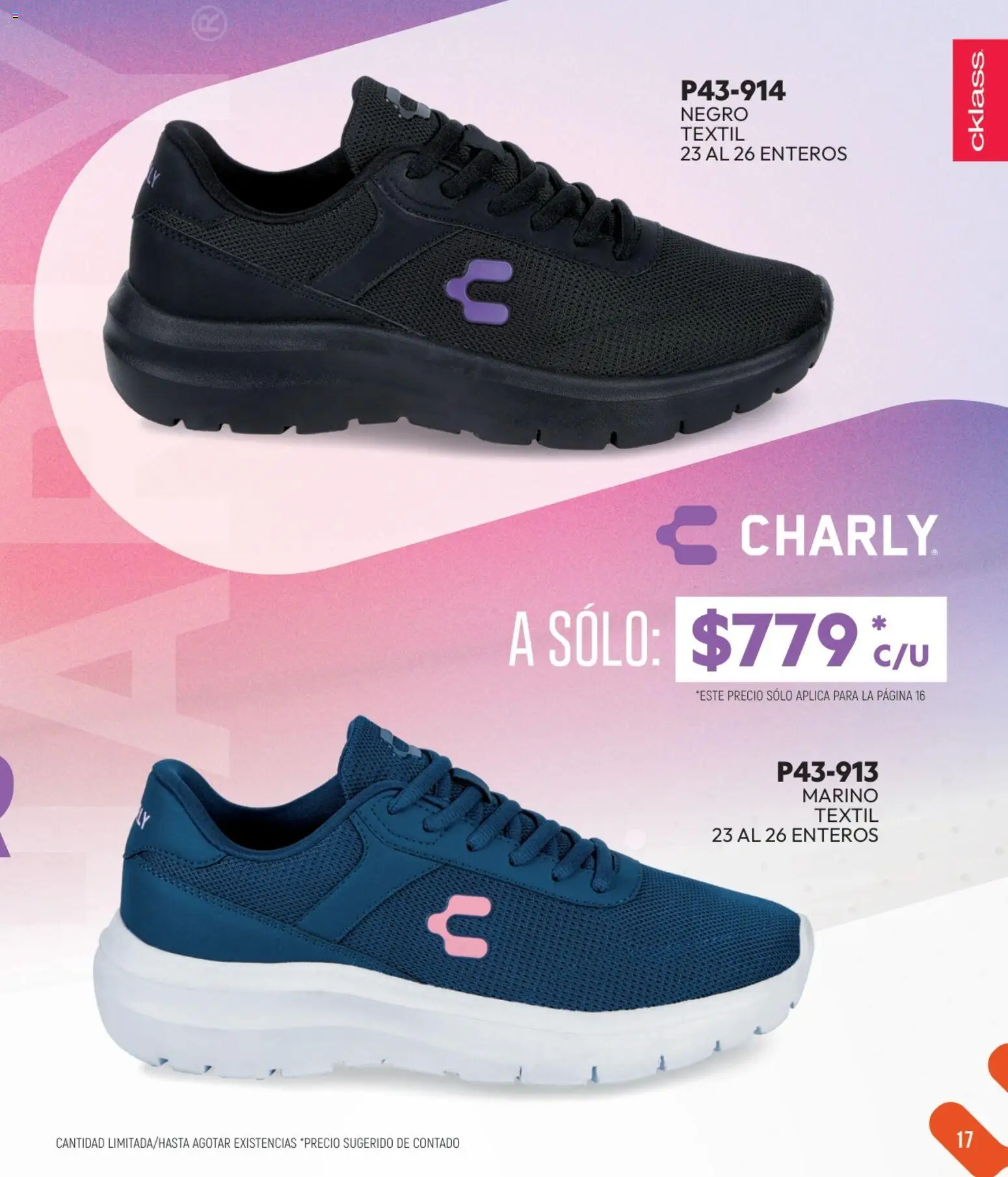 Nuevas ofertas de Cklass válidas en toda la República Mexicana desde el 01.06.2026. ¡Encuentra las mejores ofertas en Cklass catálogo Especial Charly! | Página: 17