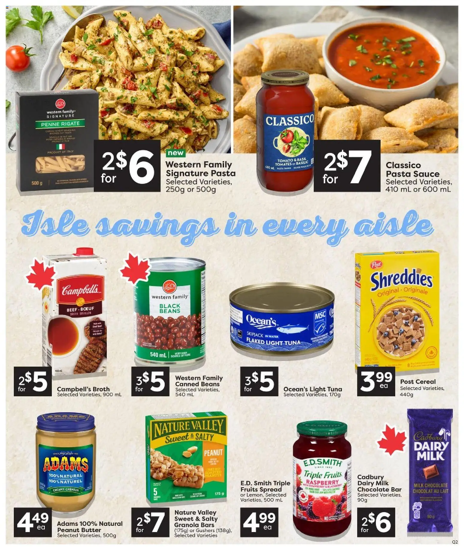 Quality Foods flyer valid from 04.06.2026 | Page: 13 | Products: Pasta, Milk, Butter, Chocolate