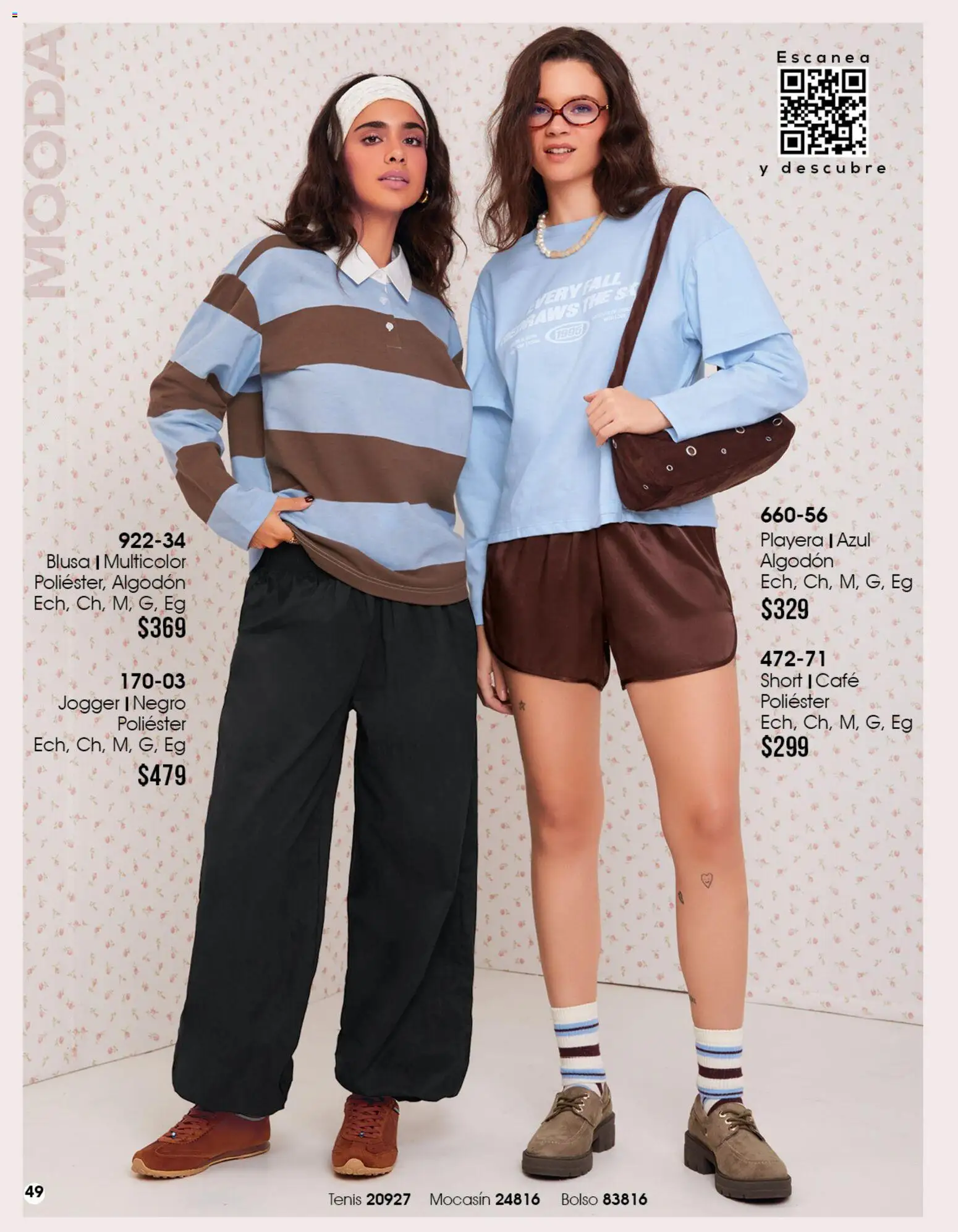 Nuevas ofertas de Cklass válidas en toda la República Mexicana desde el 11/09/2026. ¡Encuentra las mejores ofertas en Cklass catálogo Mooda Invierno! | Página: 50 | Productos: Blusa, Café, Playera, Short