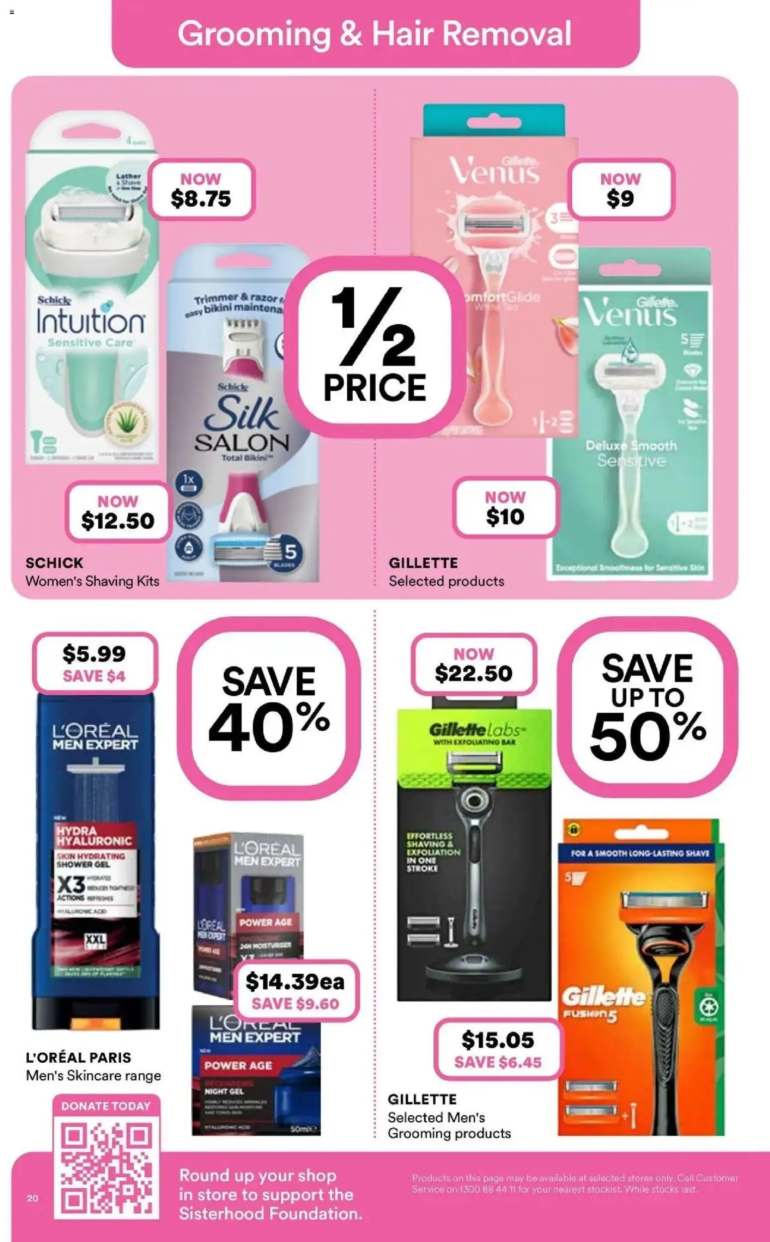 Priceline Pharmacy catalogue - valid from 06.05.2026 | Page: 20 | Products: Bikini, Shower gel, Razor, Hair removal