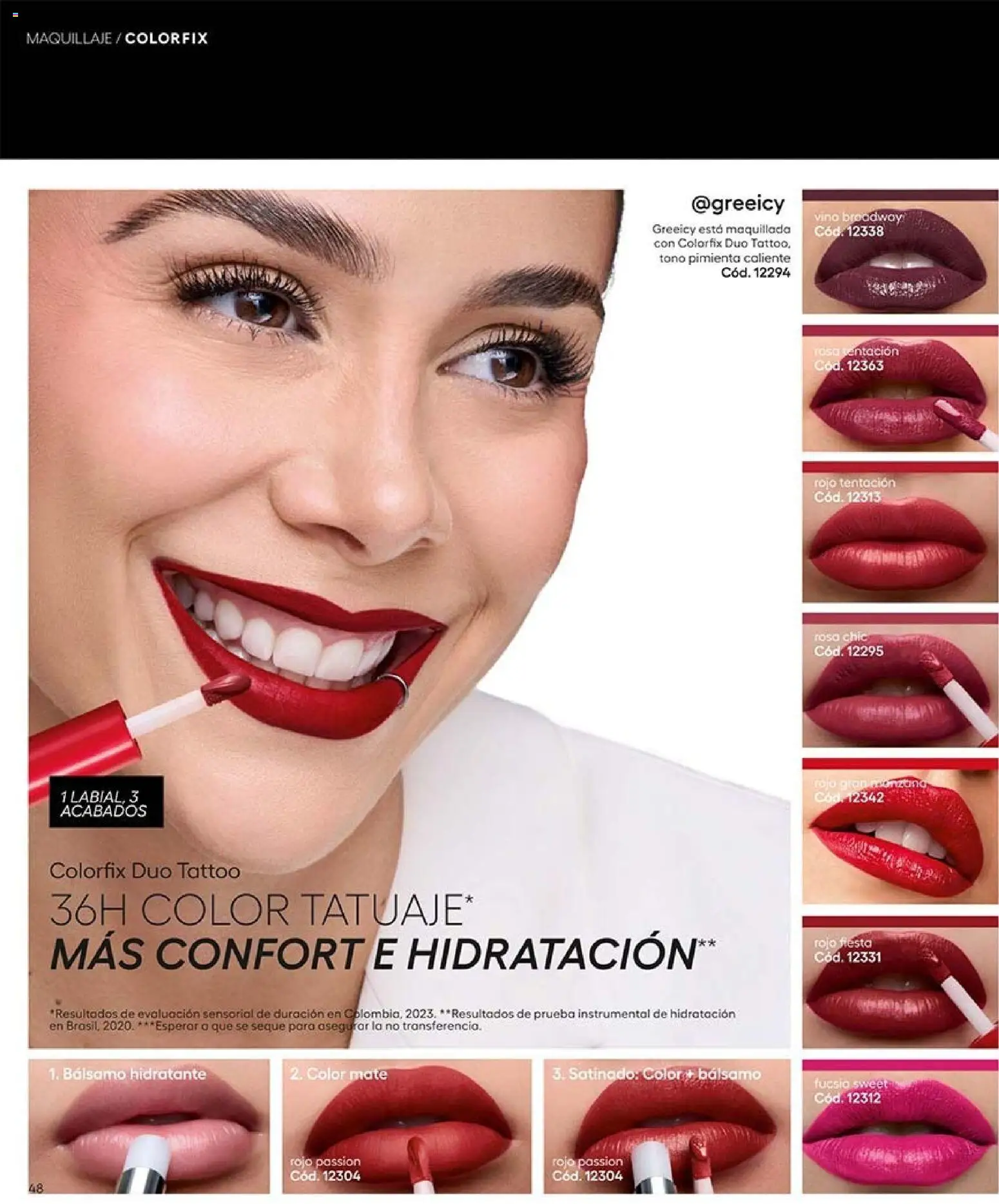Ésika revista - valida desde el 30/10/2026 | Página: 48 | Productos: Pimienta, Bálsamo, Manzana, Vino