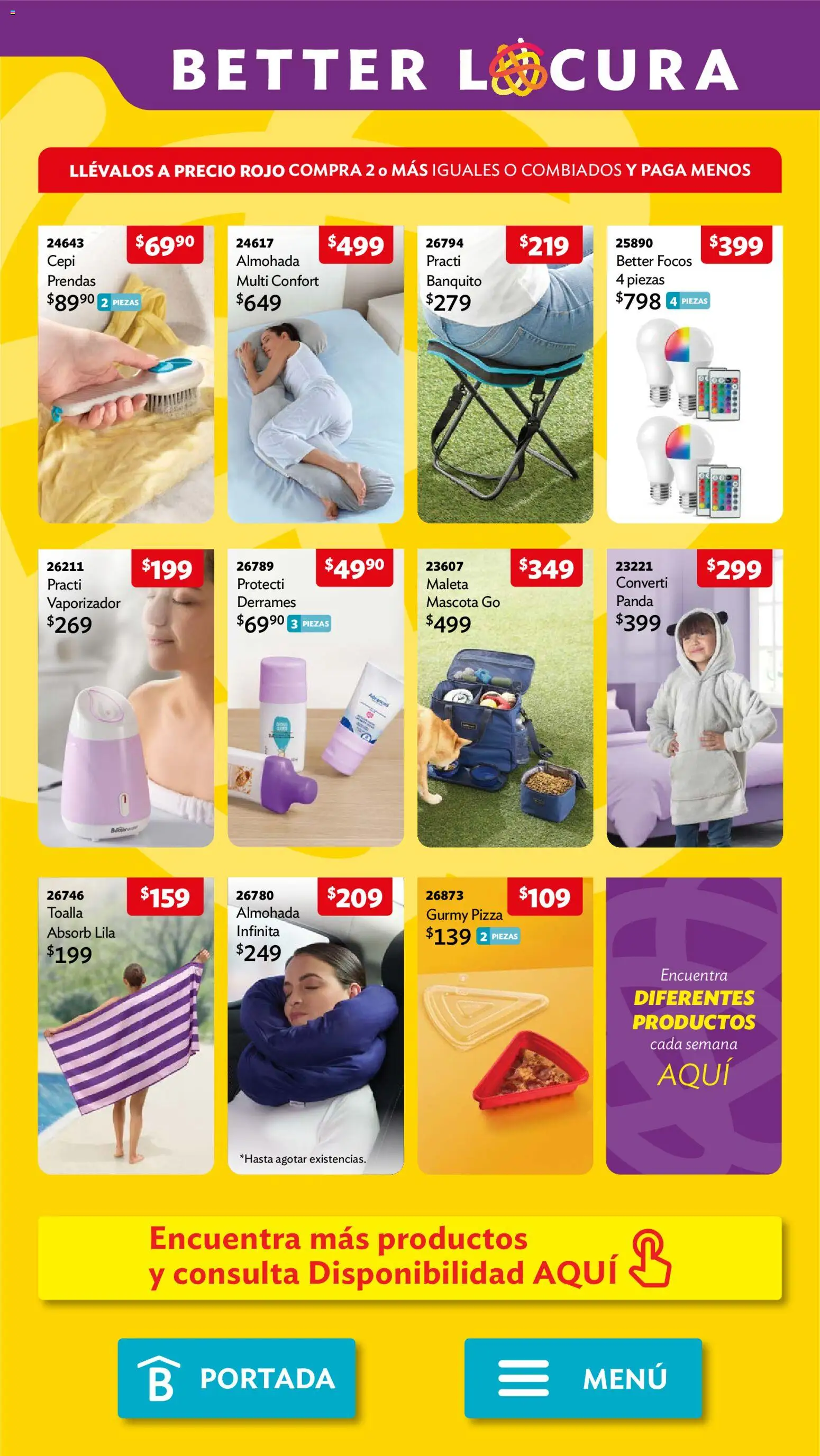 Nuevas ofertas de Betterware válidas en toda la República Mexicana desde el 02/11/2026. ¡Encuentra las mejores ofertas en Betterware campaña 11 2026! | Página: 111
