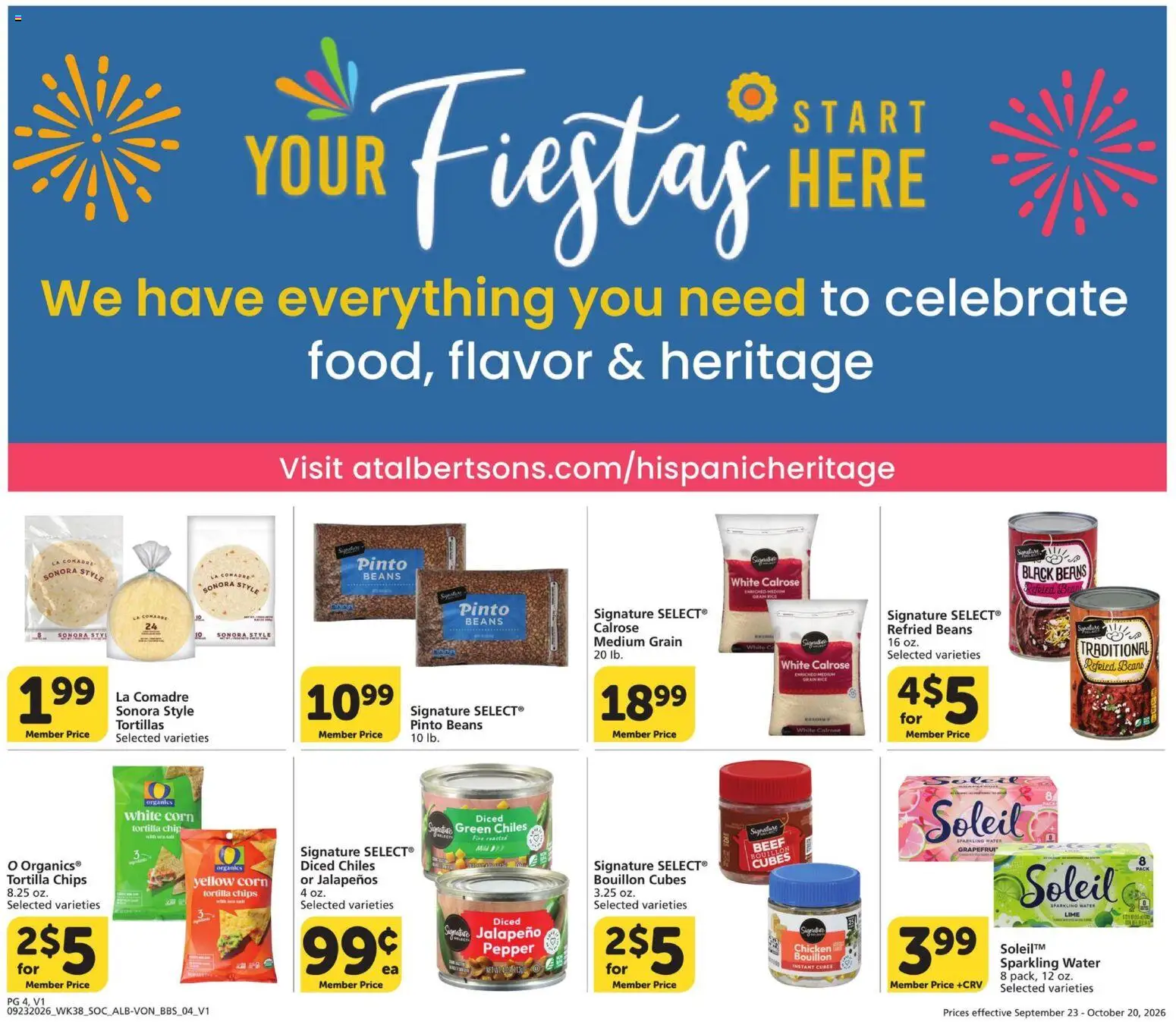 Vons Big Book of Savings - valid from 09/23/2026 | Page: 4 | Products: Chicken, Grapefruit, Tortillas, Pepper