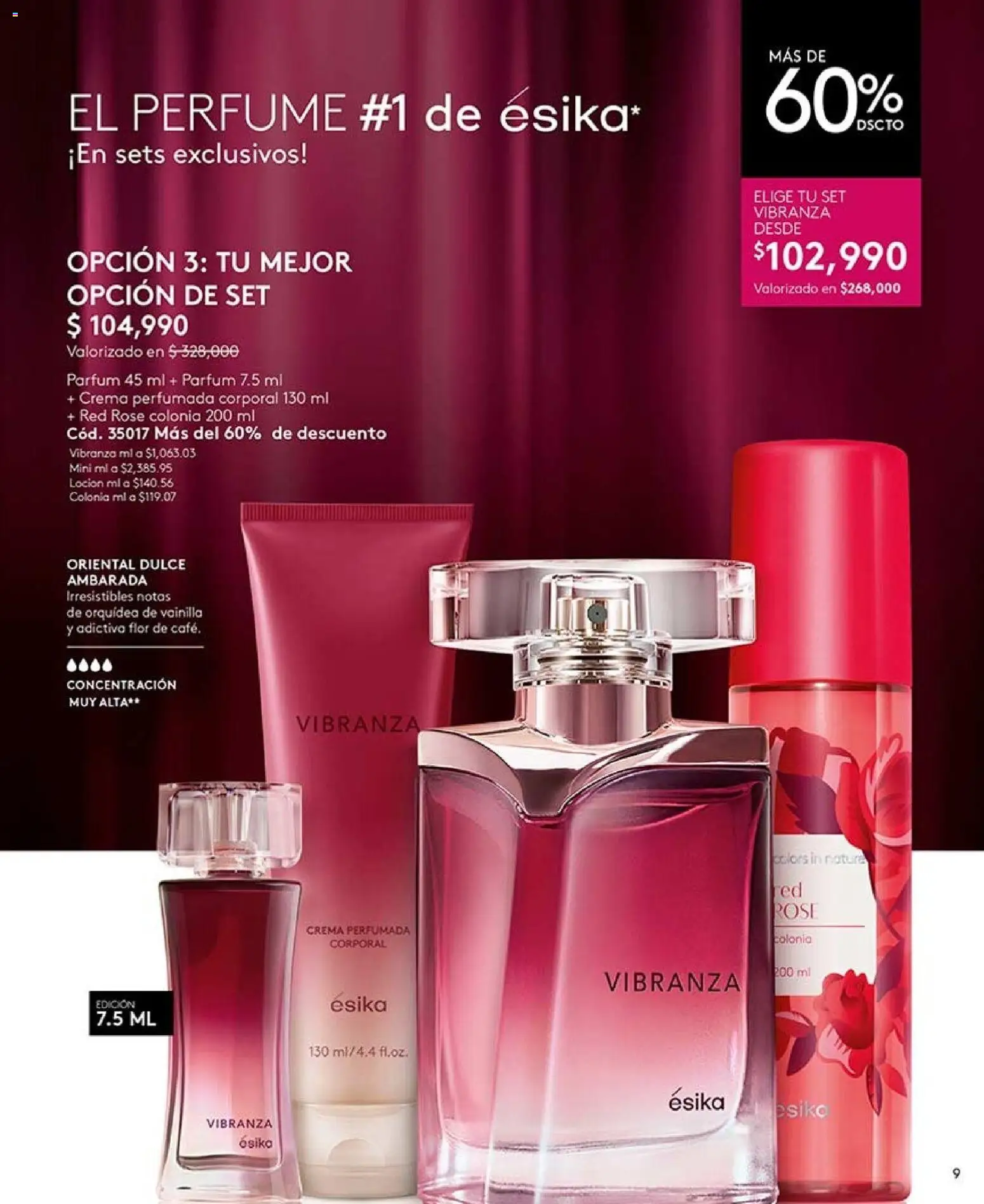 Ésika revista - valida desde el 07/08/2026 | Página: 9 | Productos: Crema, Loción, Orquídea, Vainilla