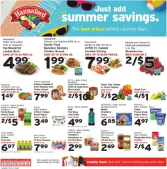 Preview of Hannaford weekly ads valid from 07/19/2026 | Page: 1 | Products: Bread, Strawberries, Chips, Sauce