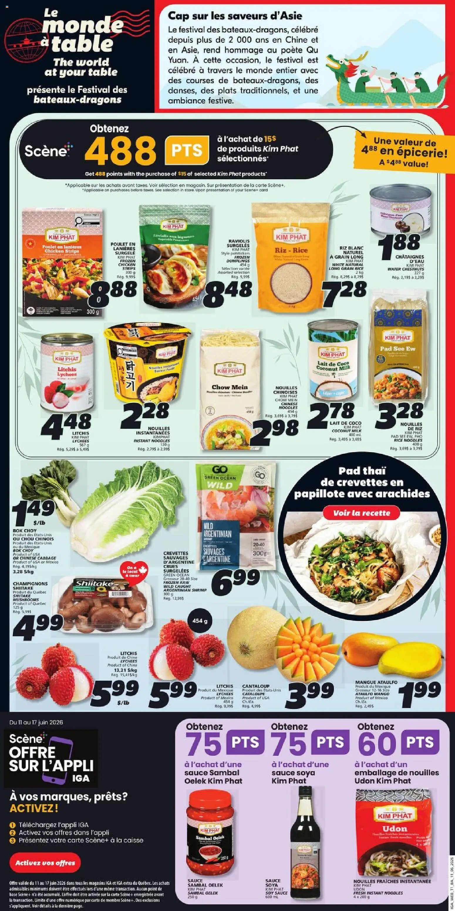 IGA flyer valid from 11.06.2026 | Page: 13 | Products: Rice, Cap, Table, Milk