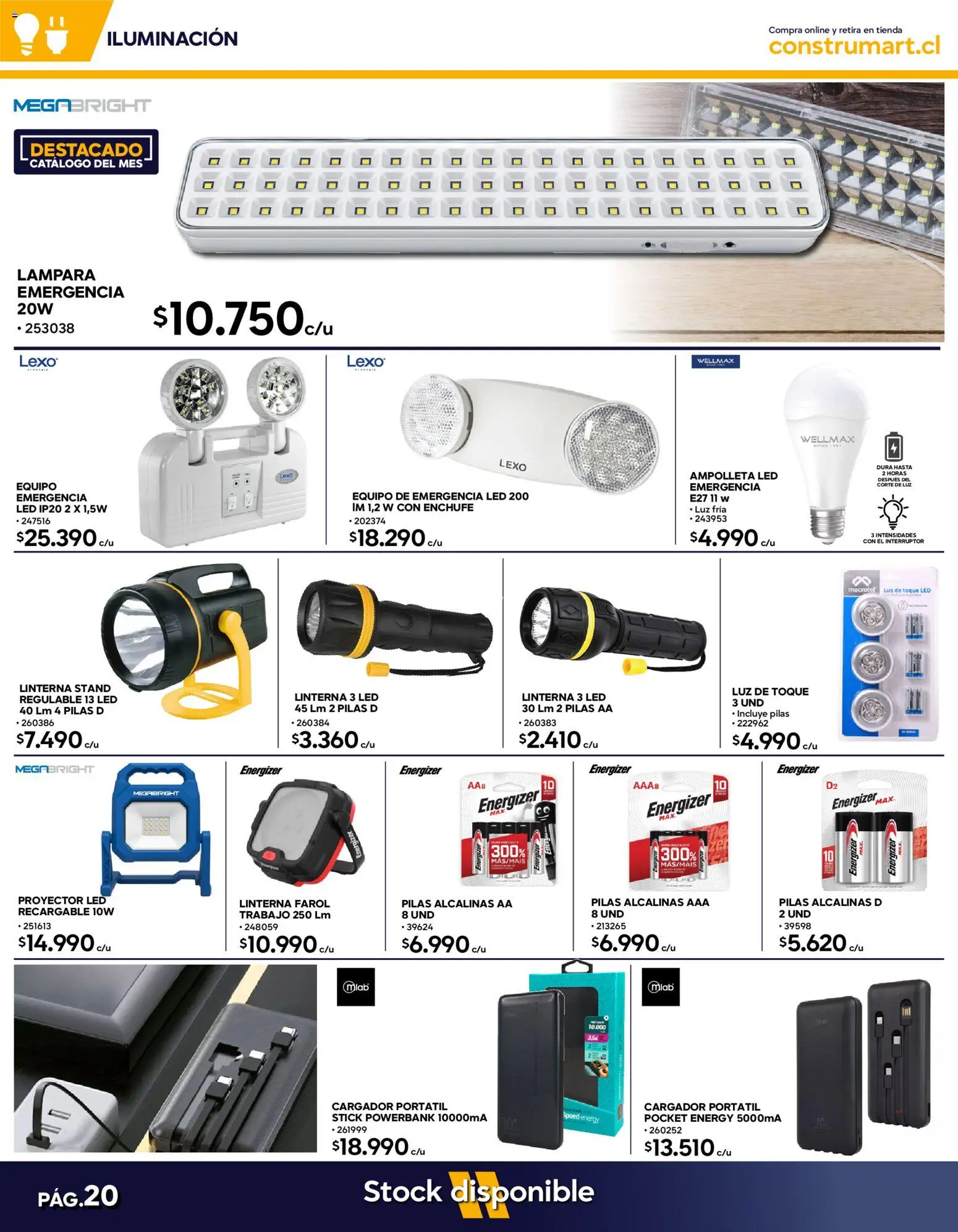 Construmart Ofertas │ válido desde el 31.05.2026 | Página: 20 | Productos: Proyector, Enchufe, Lámpara, Farol